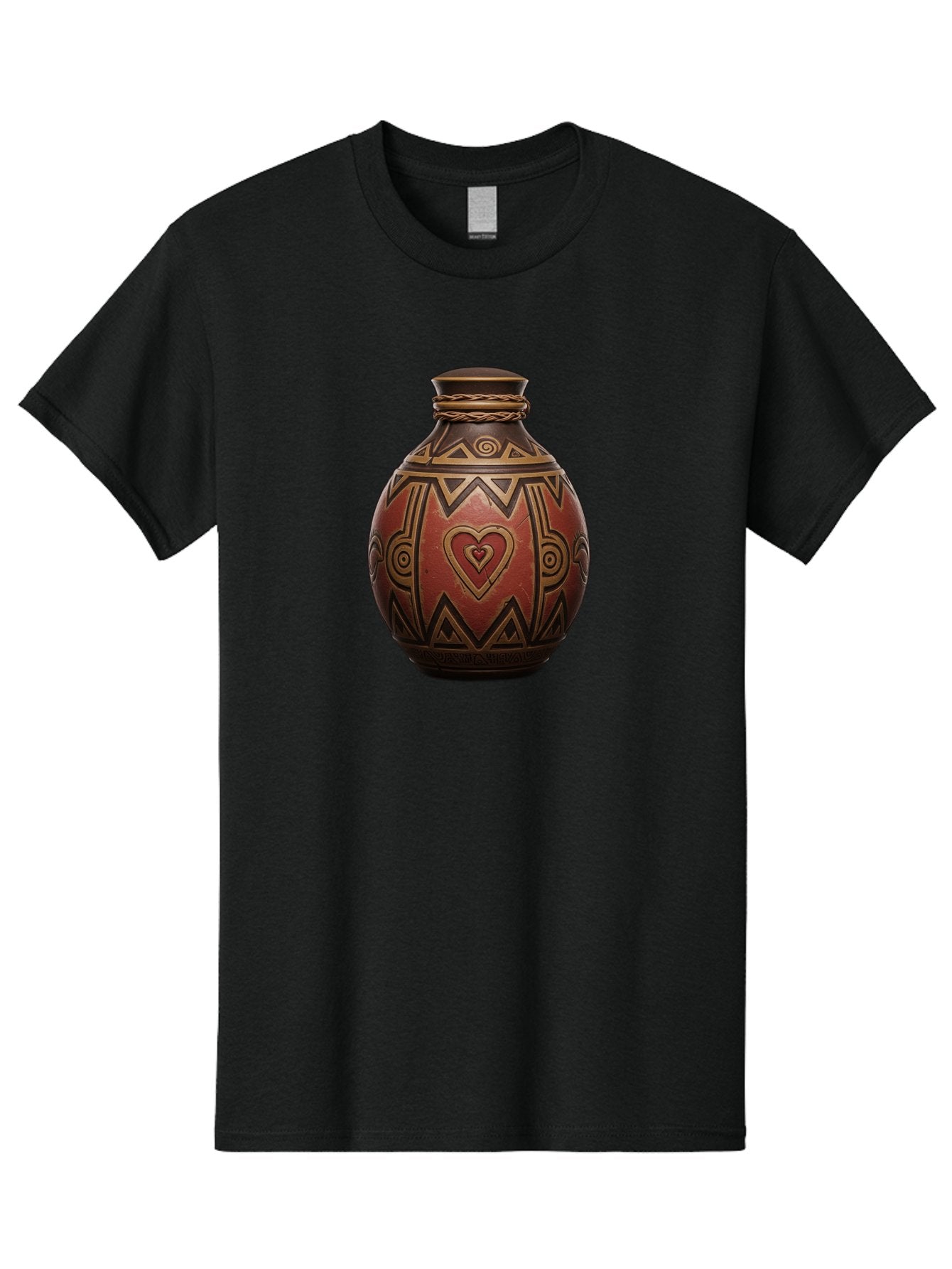 Tribal-Pottery-Vase Men'S Graphic Tee, 100% Cotton, Comfortable Casual Summer Wear, Machine Washable, Vintage Camera, Old Camera, Antique Camera, Black Camera, Classic Photography, Photography Equipment, Nostalgic Device, Film Camera, Bag068 15