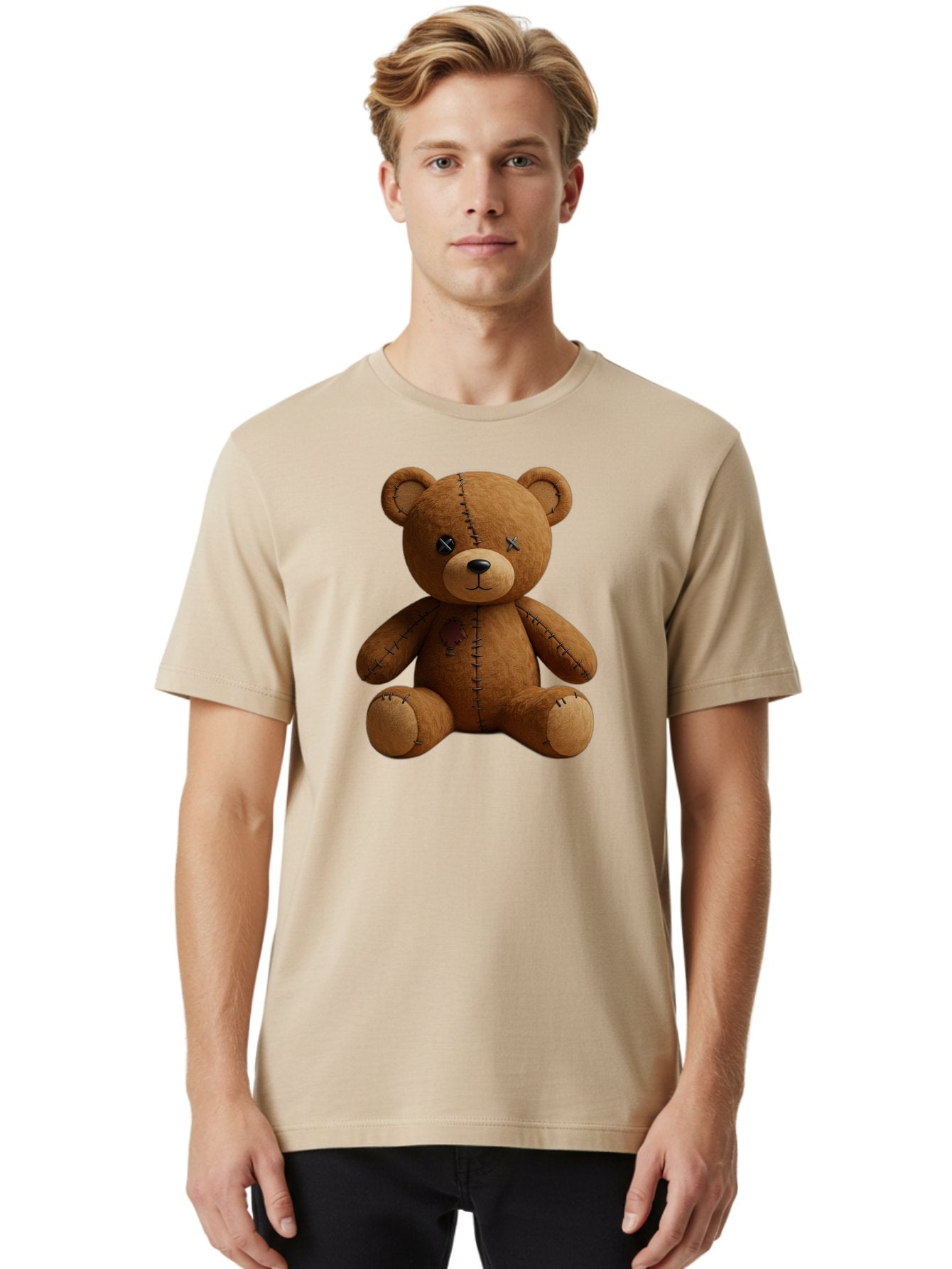 Voodoo-Teddy-Bear-11 Men'S Graphic Tee, 100% Cotton, Comfortable Casual Summer Wear, Machine Washable, Vintage Camera, Old Camera, Antique Camera, Black Camera, Classic Photography, Photography Equipment, Nostalgic Device, Film Camera, Bag075 23