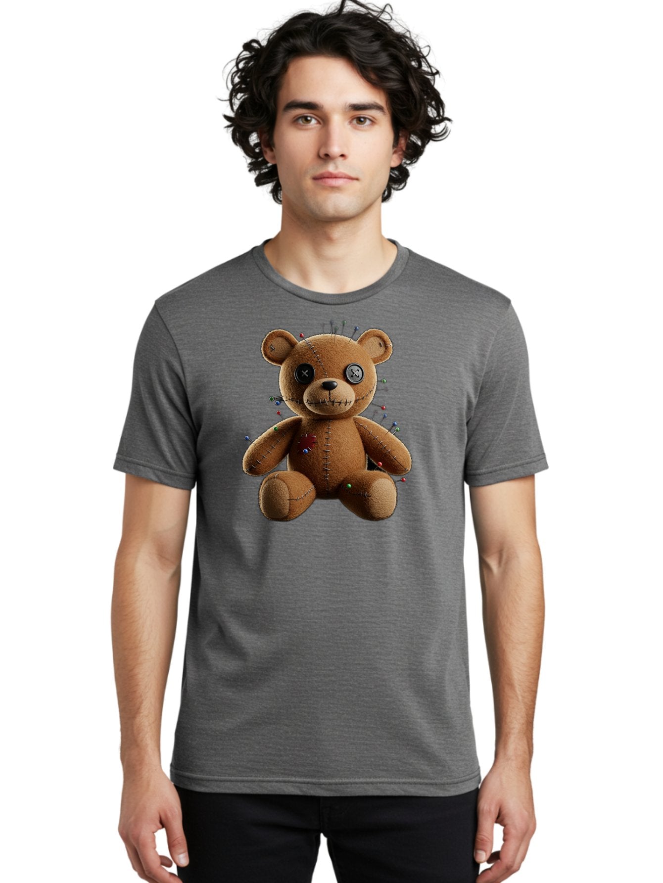 Voodoo-Teddy-Bear-13 Men'S Graphic Tee, 100% Cotton, Comfortable Casual Summer Wear, Machine Washable, Vintage Camera, Old Camera, Antique Camera, Black Camera, Classic Photography, Photography Equipment, Nostalgic Device, Film Camera, Bag077 27