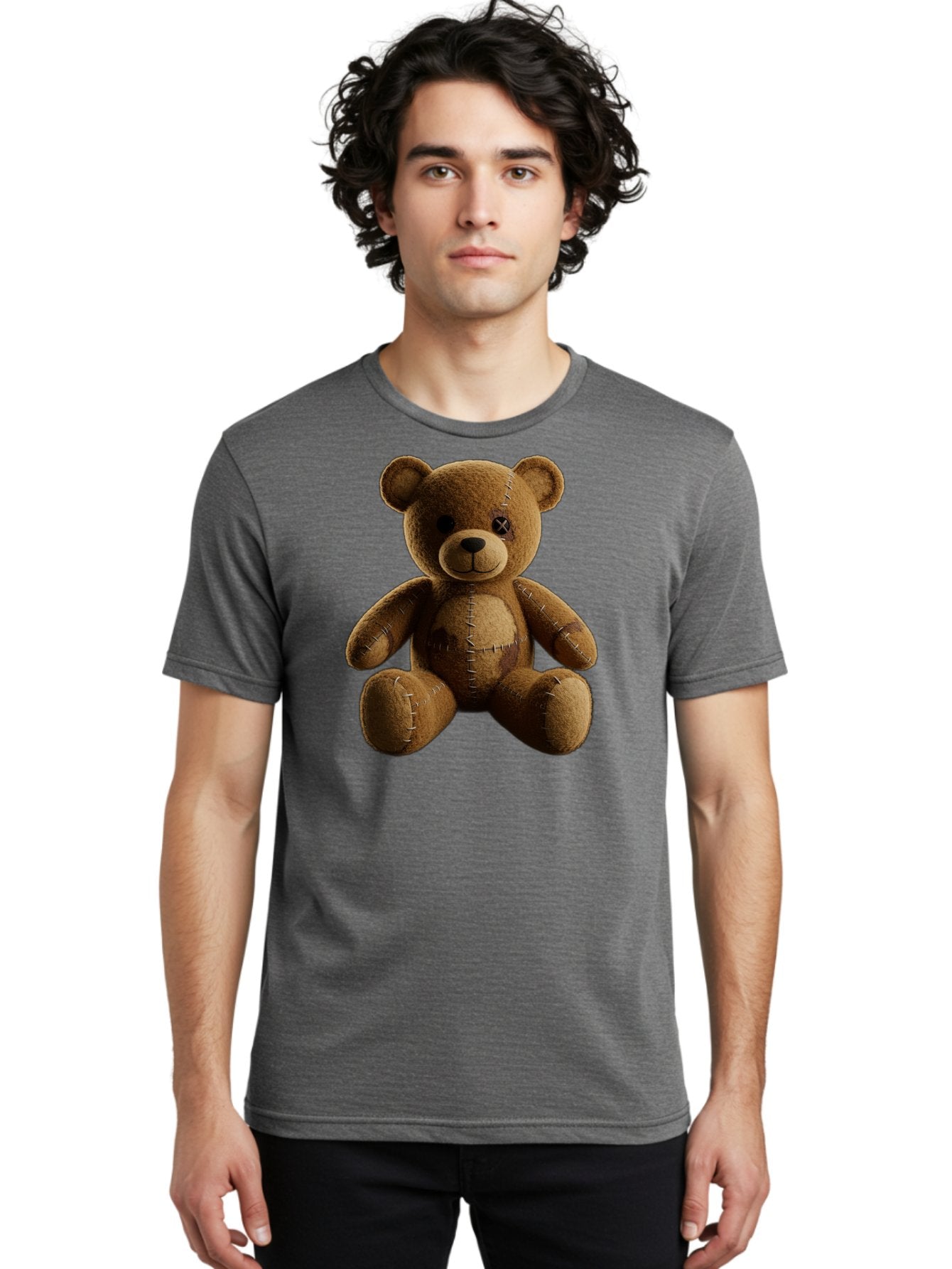 Voodoo-Teddy-Bear-14 Men'S Graphic Tee, 100% Cotton, Comfortable Casual Summer Wear, Machine Washable, Vintage Camera, Old Camera, Antique Camera, Black Camera, Classic Photography, Photography Equipment, Nostalgic Device, Film Camera, Bag078 26