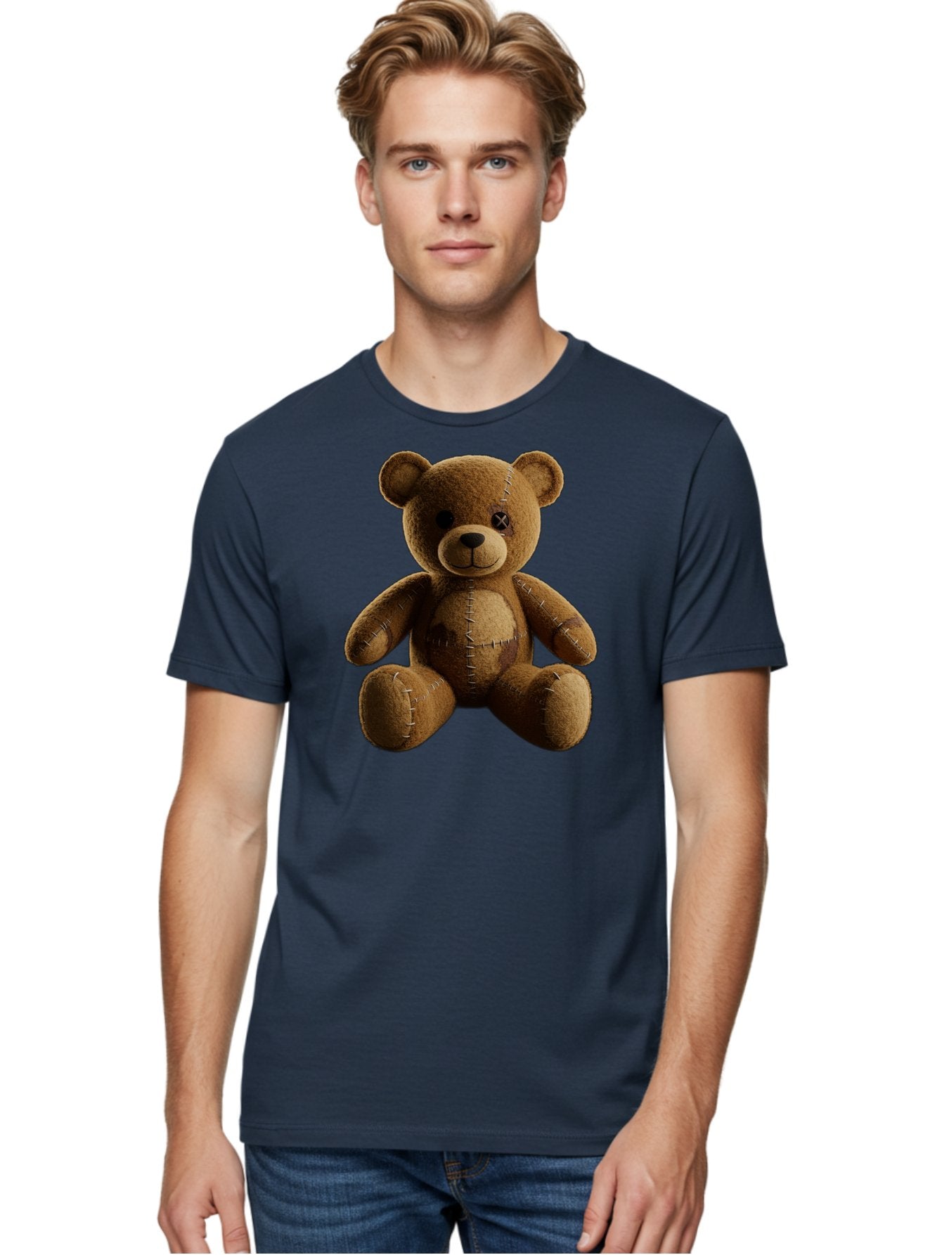 Voodoo-Teddy-Bear-14 Men'S Graphic Tee, 100% Cotton, Comfortable Casual Summer Wear, Machine Washable, Vintage Camera, Old Camera, Antique Camera, Black Camera, Classic Photography, Photography Equipment, Nostalgic Device, Film Camera, Bag078 22