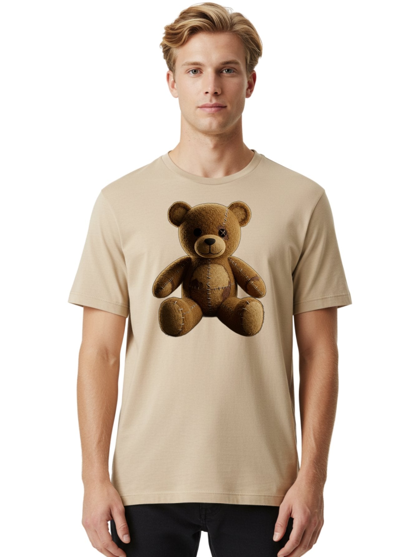 Voodoo-Teddy-Bear-14 Men'S Graphic Tee, 100% Cotton, Comfortable Casual Summer Wear, Machine Washable, Vintage Camera, Old Camera, Antique Camera, Black Camera, Classic Photography, Photography Equipment, Nostalgic Device, Film Camera, Bag078 21