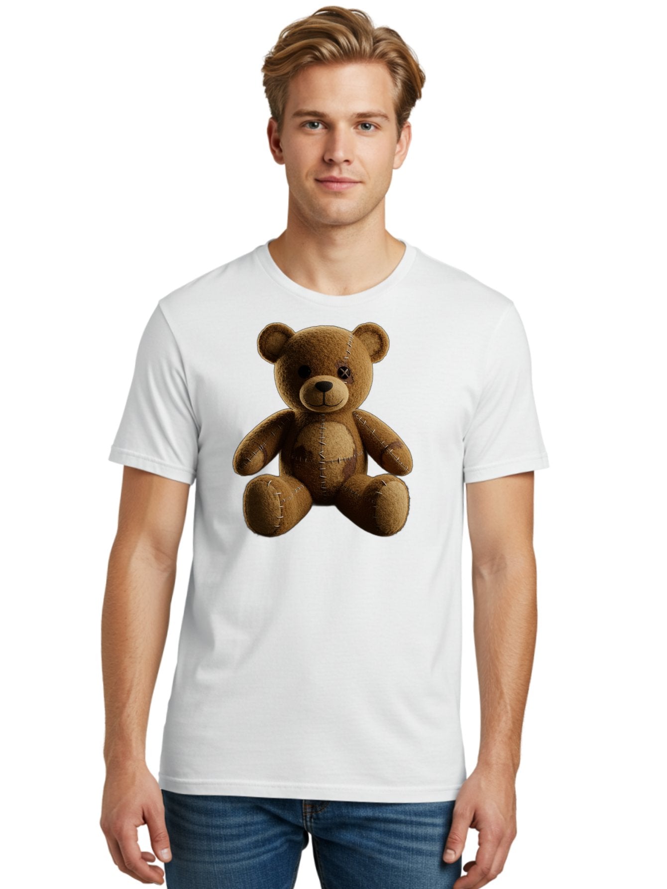 Voodoo-Teddy-Bear-14 Men'S Graphic Tee, 100% Cotton, Comfortable Casual Summer Wear, Machine Washable, Vintage Camera, Old Camera, Antique Camera, Black Camera, Classic Photography, Photography Equipment, Nostalgic Device, Film Camera, Bag078 18