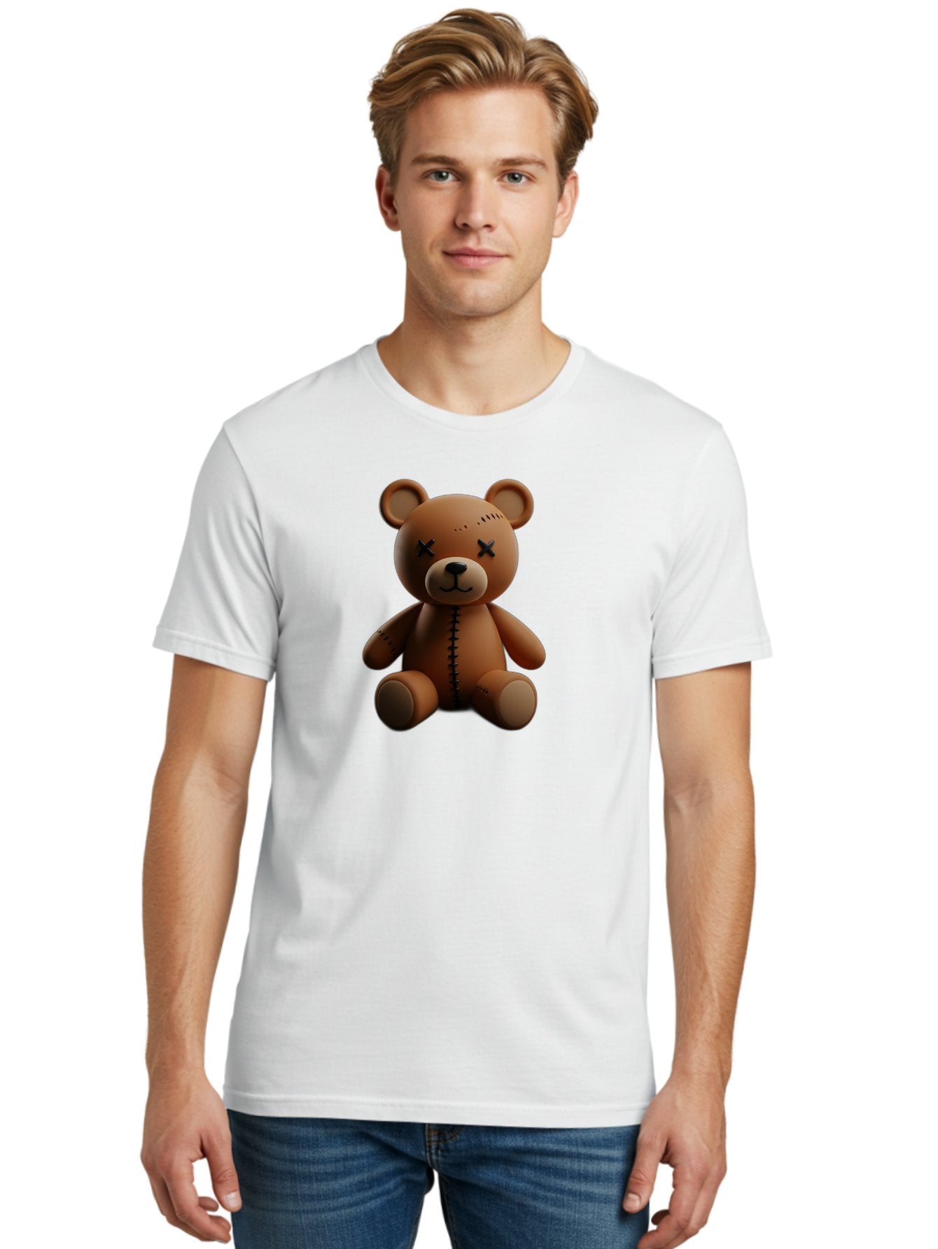 Voodoo-Teddy-Bear-15 Men'S Graphic Tee, 100% Cotton, Comfortable Casual Summer Wear, Machine Washable, Vintage Camera, Old Camera, Antique Camera, Black Camera, Classic Photography, Photography Equipment, Nostalgic Device, Film Camera, Bag079 18