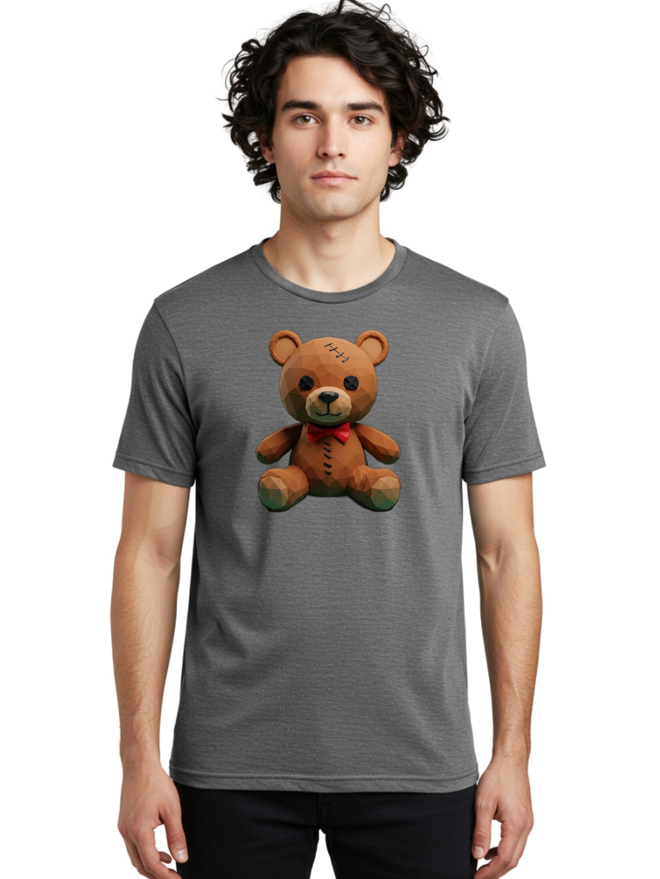Voodoo-Teddy-Bear-6 Men'S Graphic Tee, 100% Cotton, Comfortable Casual Summer Wear, Machine Washable, Vintage Camera, Old Camera, Antique Camera, Black Camera, Classic Photography, Photography Equipment, Nostalgic Device, Film Camera, Bag084 21