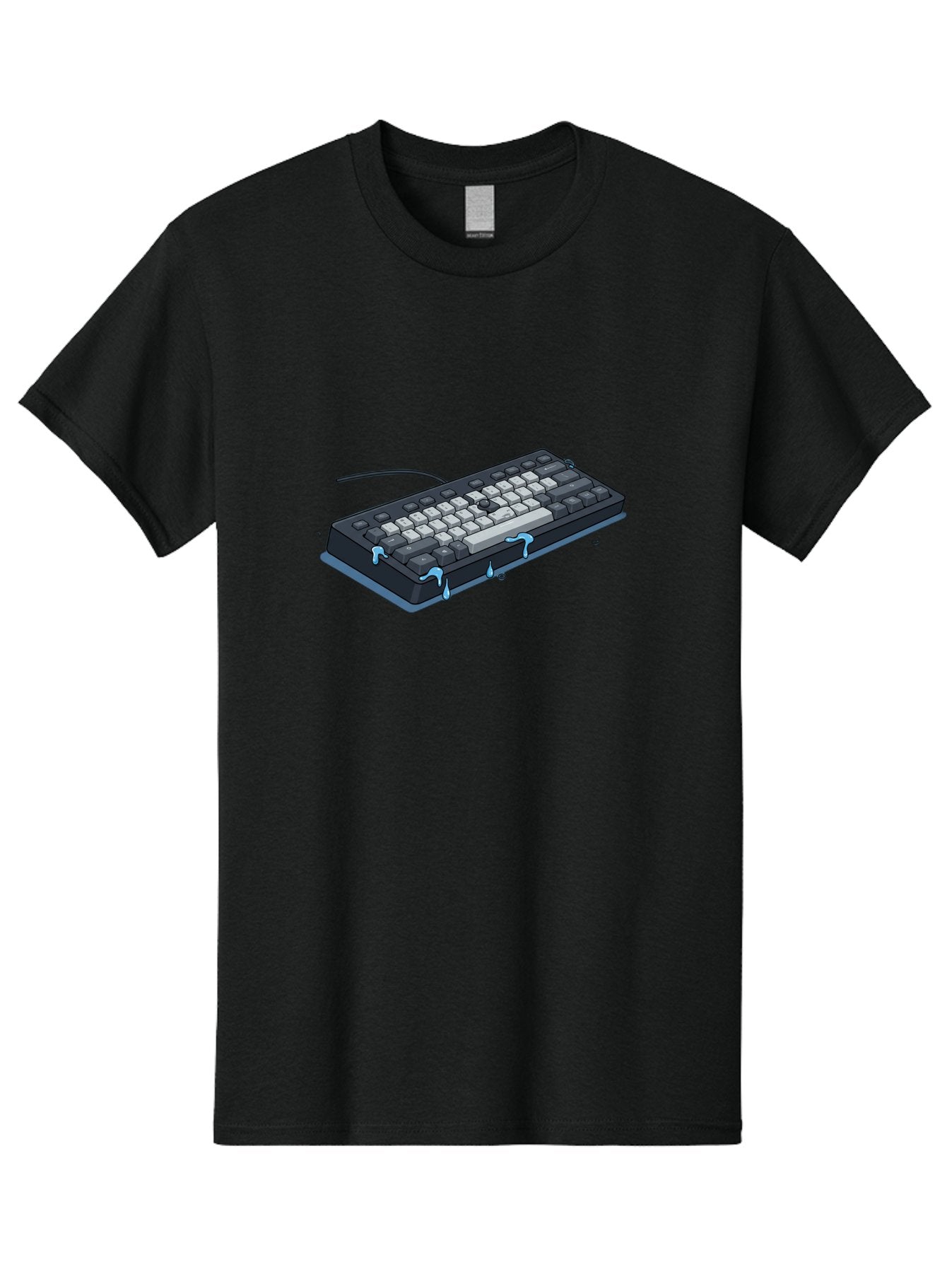 Water-Damaged-Keyboard Men'S Graphic Tee, 100% Cotton, Comfortable Casual Summer Wear, Machine Washable, Vintage Camera, Old Camera, Antique Camera, Black Camera, Classic Photography, Photography Equipment, Nostalgic Device, Film Camera, Bag095 11