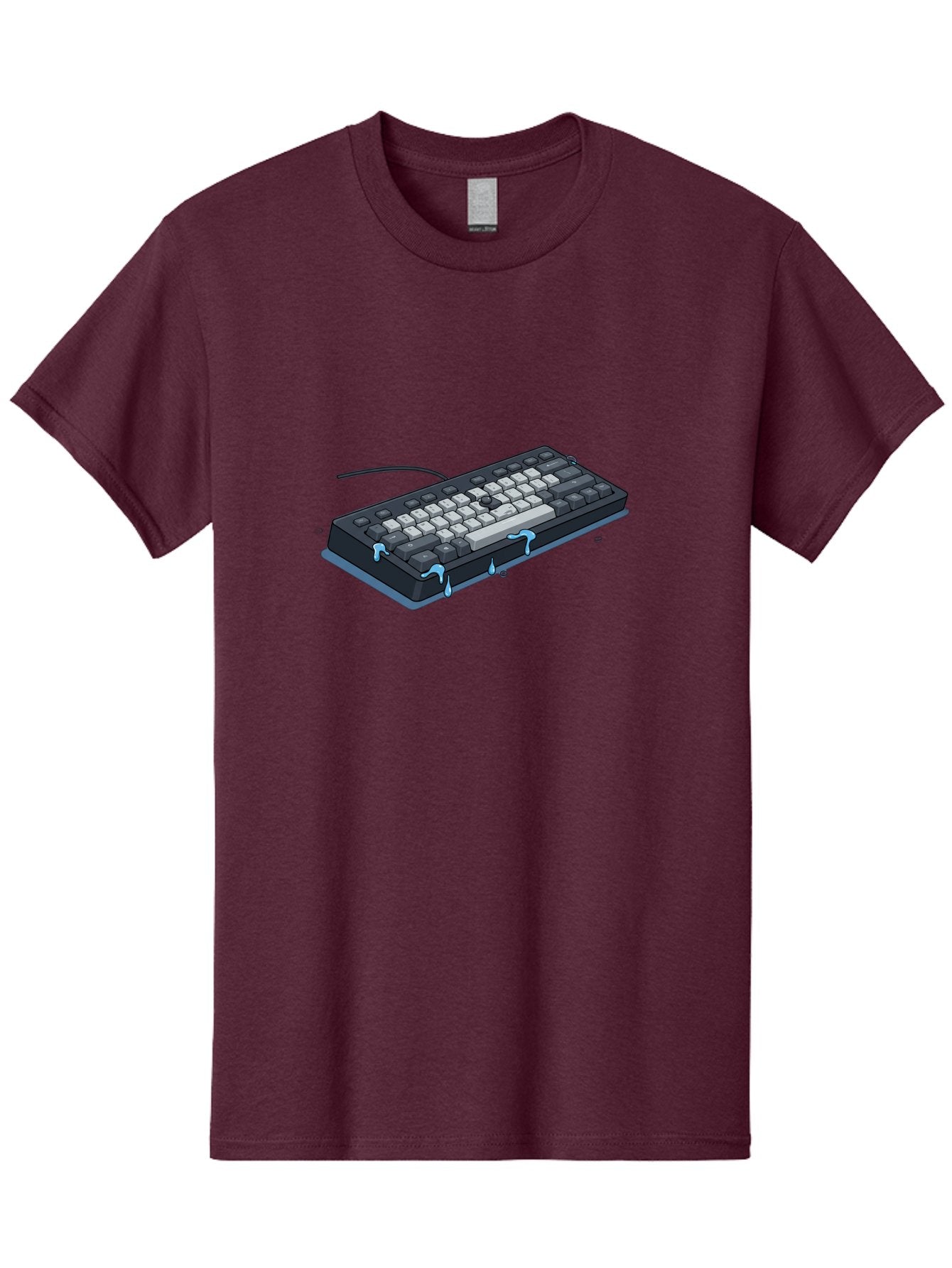 Water-Damaged-Keyboard Men'S Graphic Tee, 100% Cotton, Comfortable Casual Summer Wear, Machine Washable, Vintage Camera, Old Camera, Antique Camera, Black Camera, Classic Photography, Photography Equipment, Nostalgic Device, Film Camera, Bag095 10