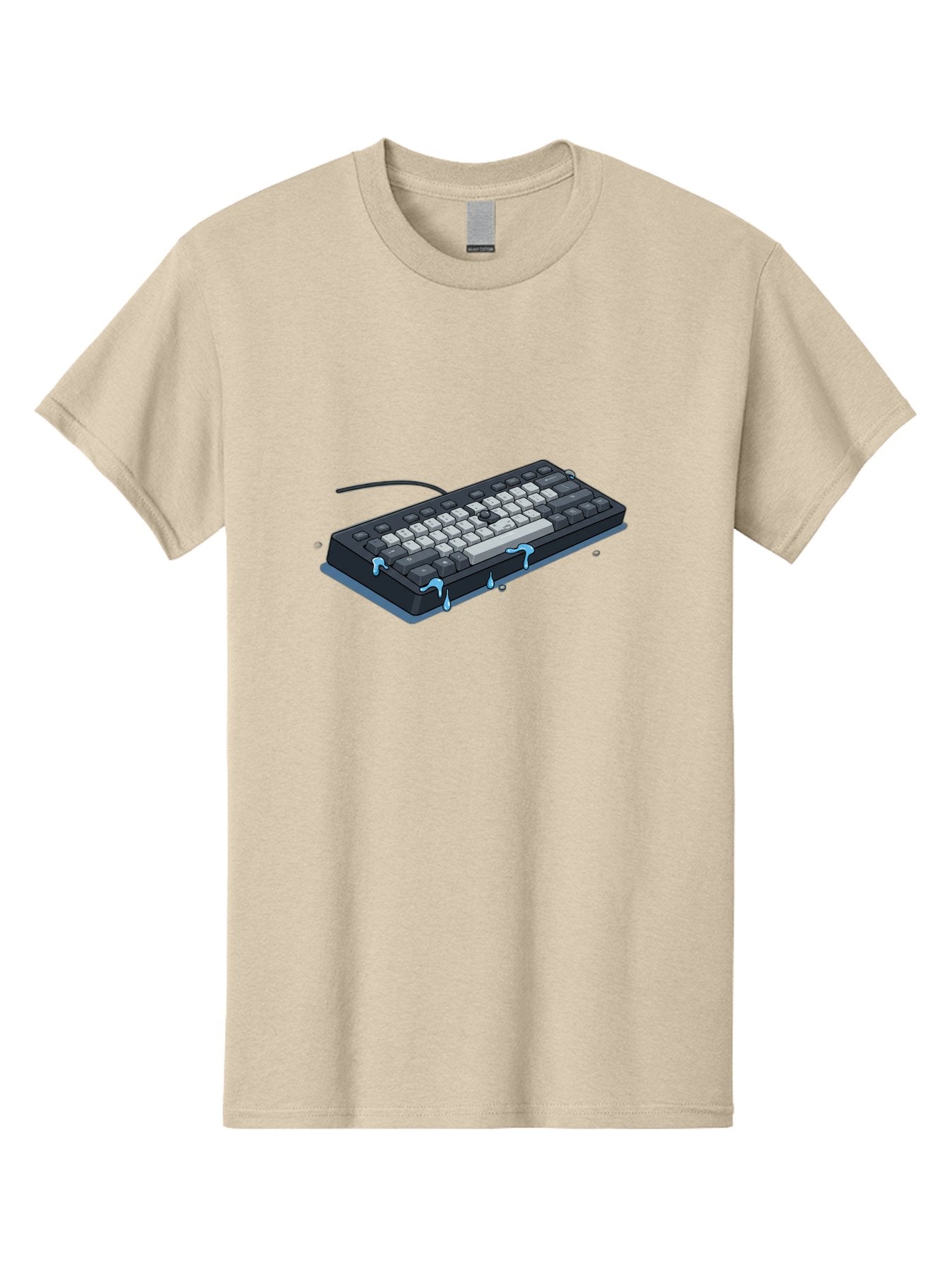 Water-Damaged-Keyboard Men'S Graphic Tee, 100% Cotton, Comfortable Casual Summer Wear, Machine Washable, Vintage Camera, Old Camera, Antique Camera, Black Camera, Classic Photography, Photography Equipment, Nostalgic Device, Film Camera, Bag095 13