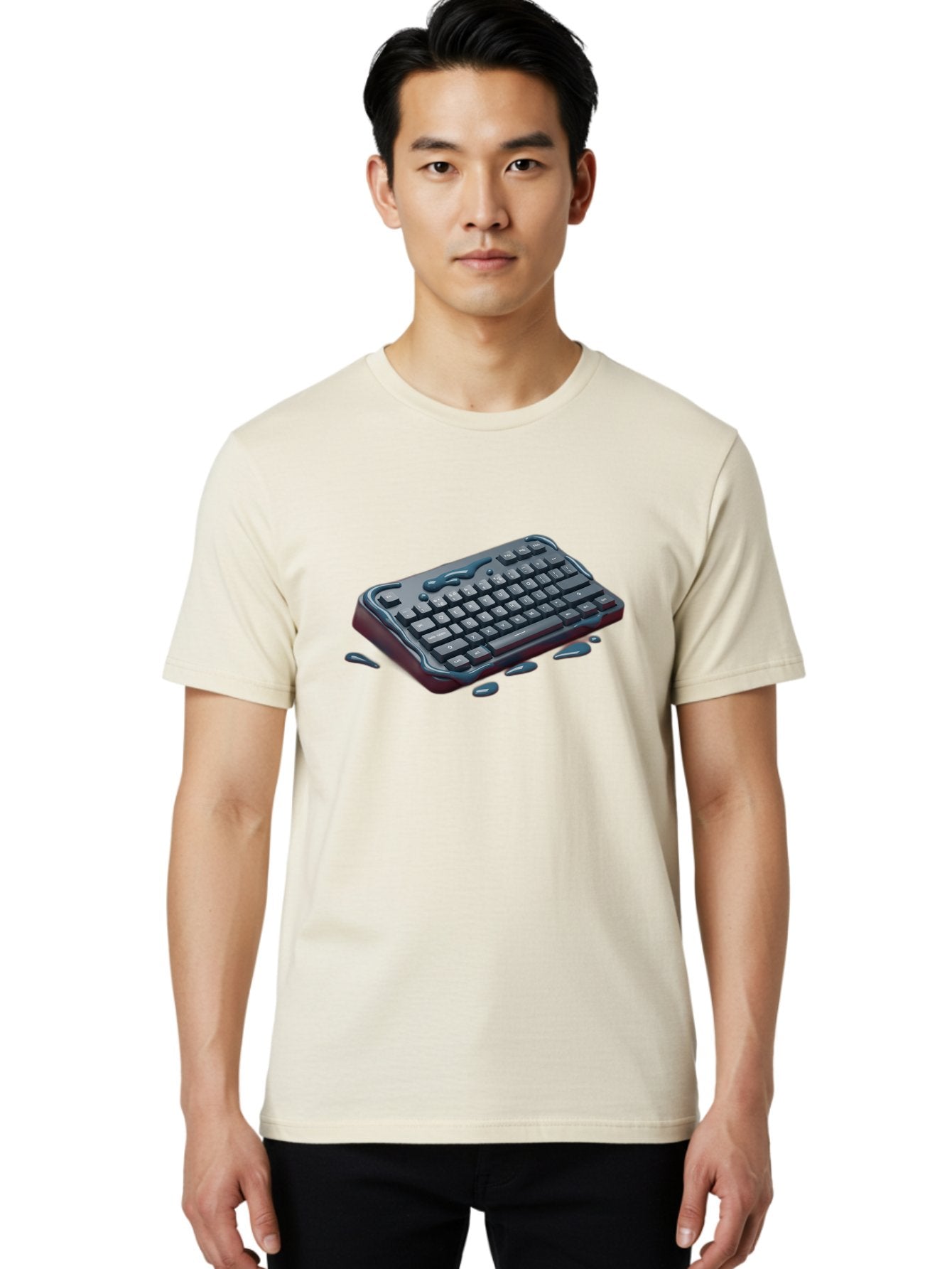 Wet-Keyboard Men'S Graphic Tee, 100% Cotton, Comfortable Casual Summer Wear, Machine Washable, Vintage Camera, Old Camera, Antique Camera, Black Camera, Classic Photography, Photography Equipment, Nostalgic Device, Film Camera, Camera Art Bag097 17