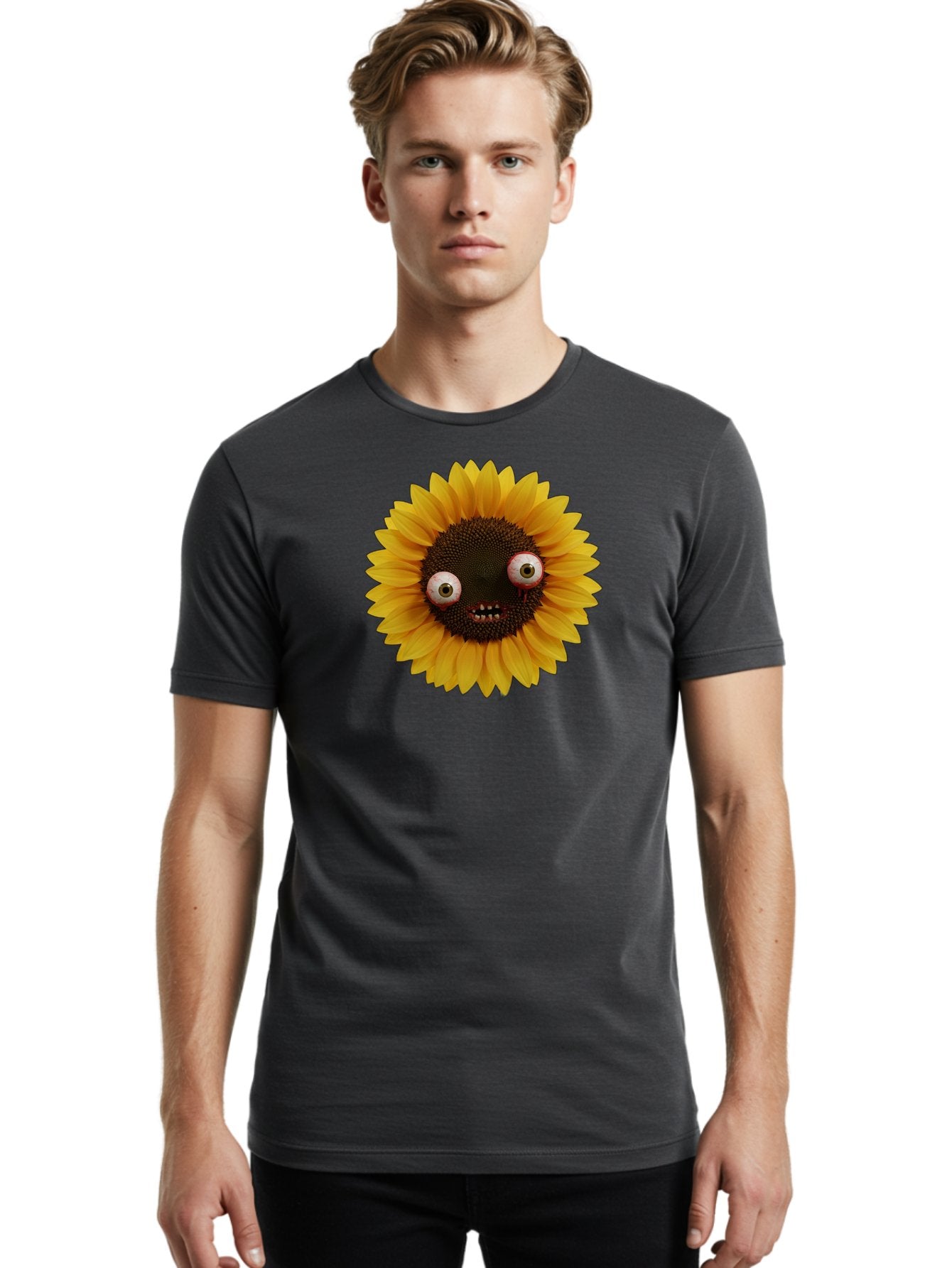 Zombie-Sunflower Men'S Graphic Tee, 100% Cotton, Comfortable Casual Summer Wear, Machine Washable, Vintage Camera, Old Camera, Antique Camera, Black Camera, Classic Photography, Photography Equipment, Nostalgic Device, Film Camera, Camera Art Bag099 17
