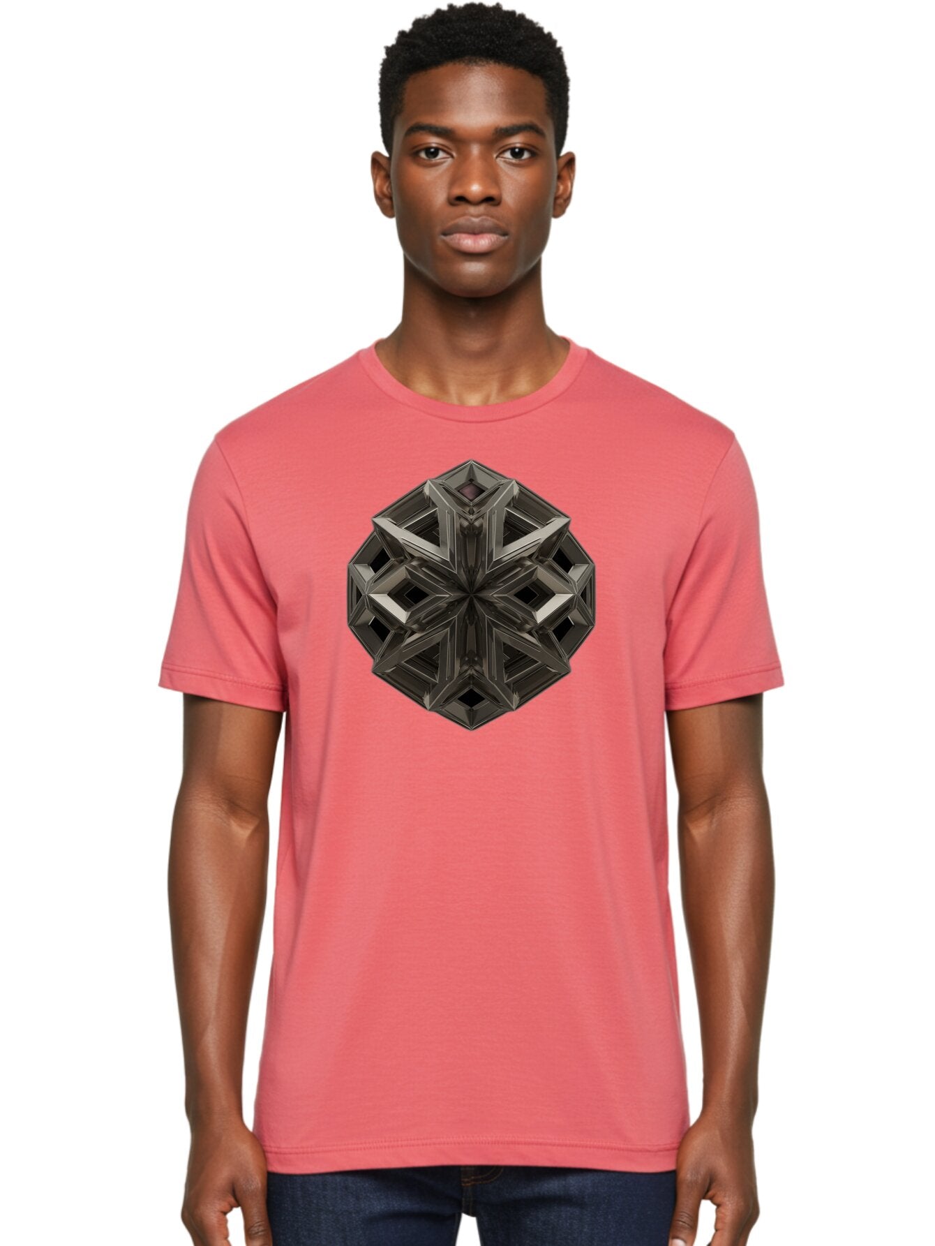 3D-Fractal-Star Men'S Graphic Tee, 100% Cotton, Comfortable Casual Summer Wear, Machine Washable, Vintage Camera, Old Camera, Antique Camera, Black Camera, Classic Photography, Photography Equipment, Nostalgic Device, Film Camera, Camera Art Bag105 26