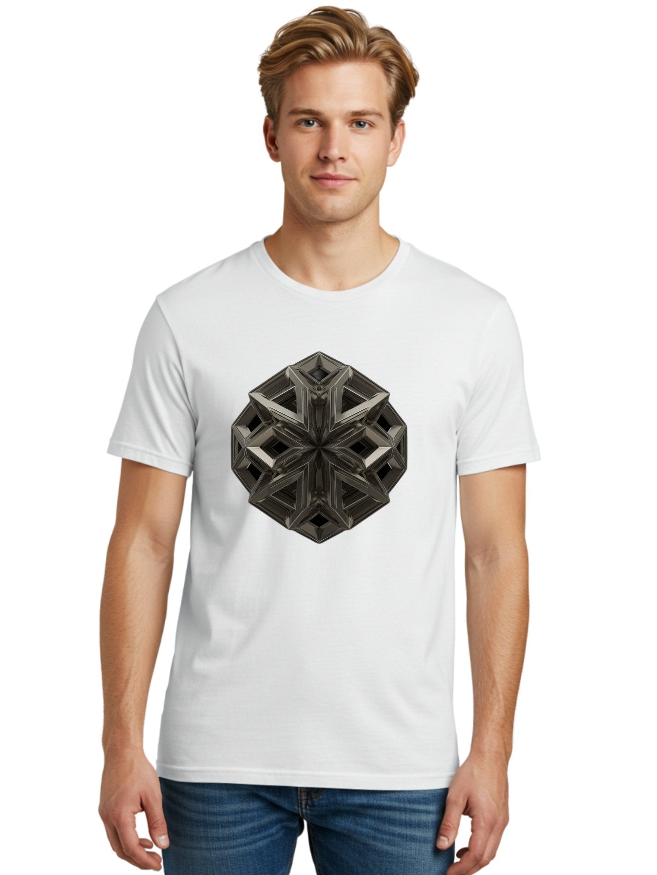 3D-Fractal-Star Men'S Graphic Tee, 100% Cotton, Comfortable Casual Summer Wear, Machine Washable, Vintage Camera, Old Camera, Antique Camera, Black Camera, Classic Photography, Photography Equipment, Nostalgic Device, Film Camera, Camera Art Bag105 16