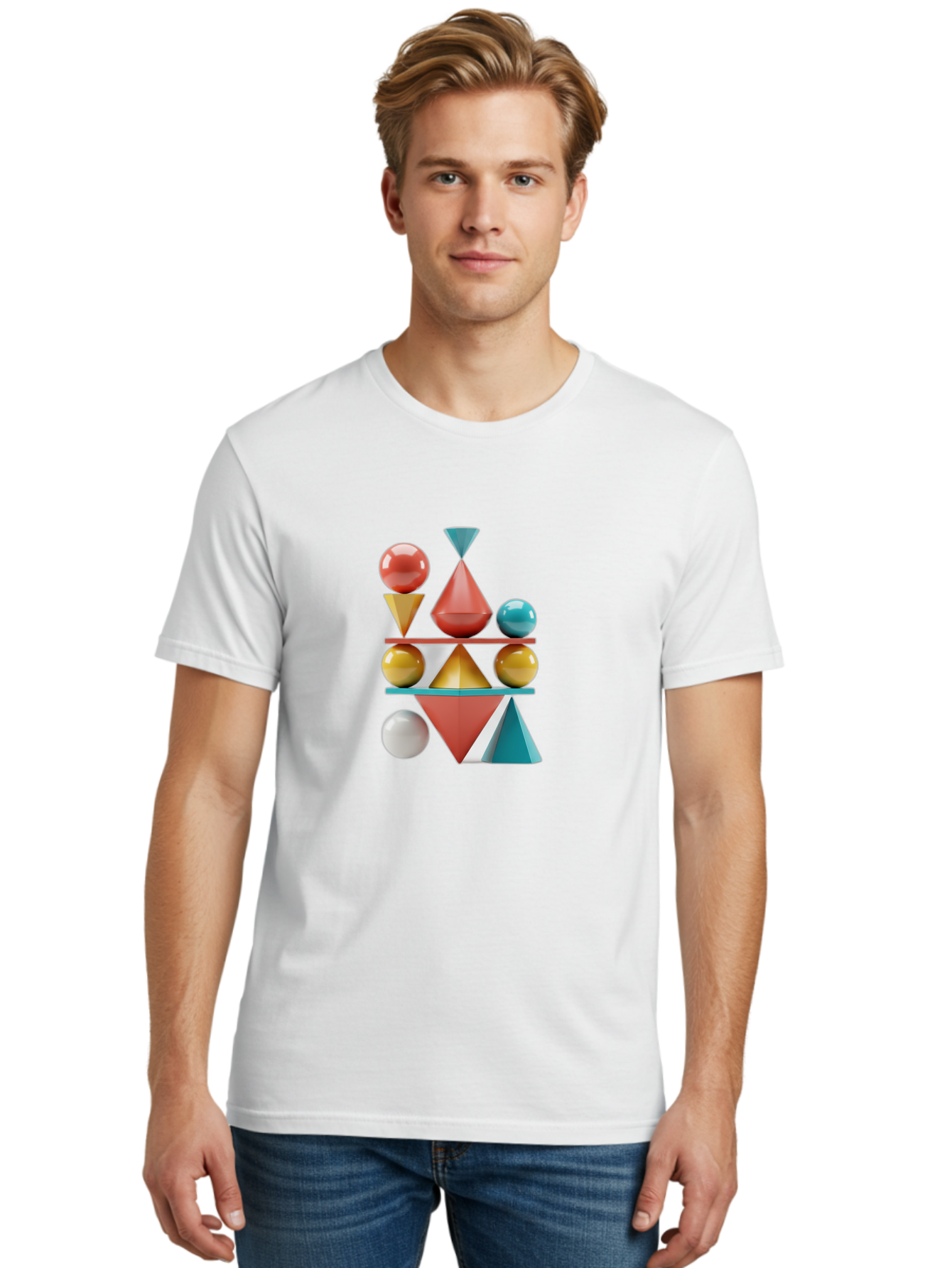 3D-Geometric-Shapes Men'S Graphic Tee, 100% Cotton, Comfortable Casual Summer Wear, Machine Washable, Vintage Camera, Old Camera, Antique Camera, Black Camera, Classic Photography, Photography Equipment, Nostalgic Device, Film Camera, Bag106 30