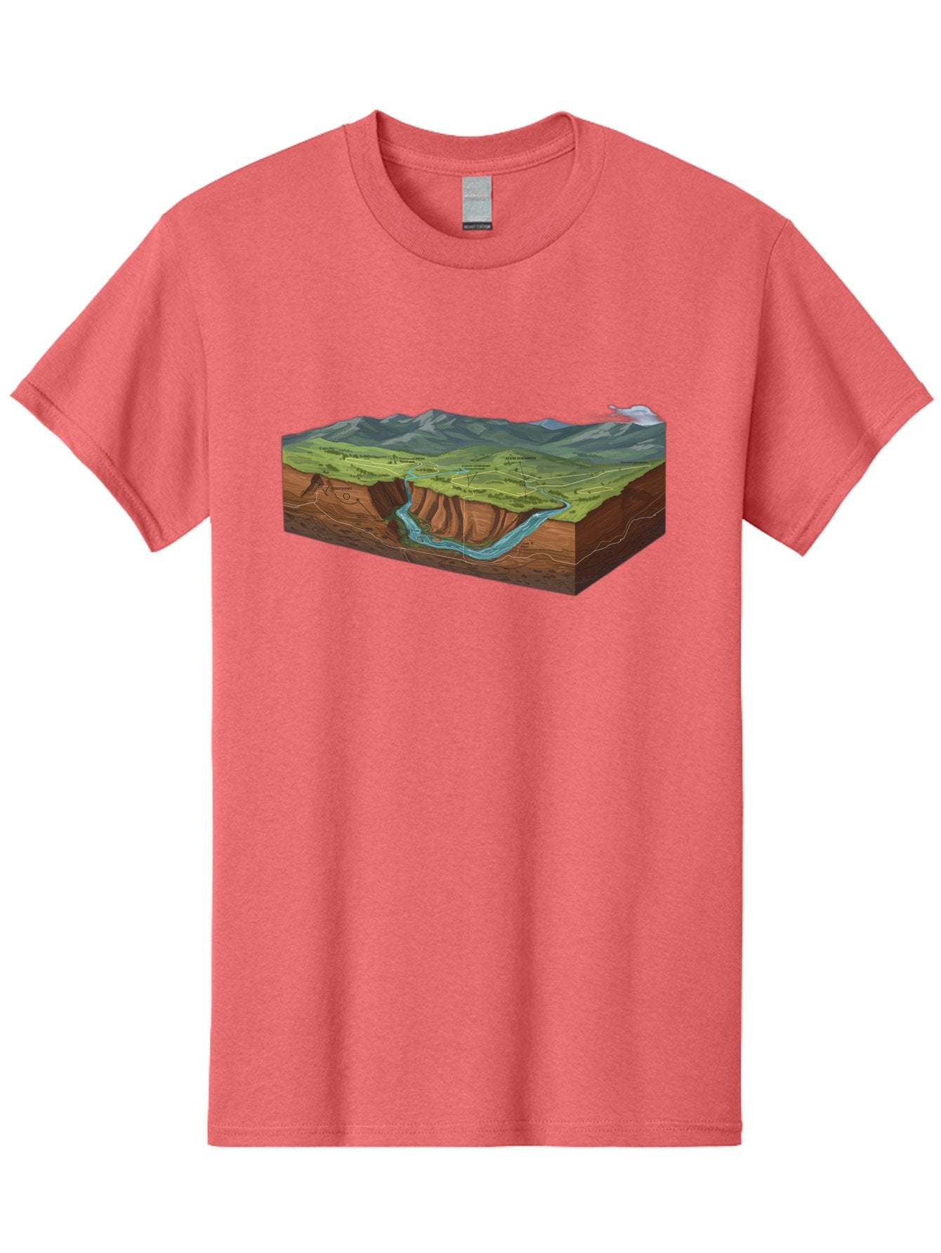 3D-Landscape-Cross-Section Men'S Graphic Tee, 100% Cotton, Comfortable Casual Summer Wear, Machine Washable, Vintage Camera, Old Camera, Antique Camera, Black Camera, Classic Photography, Photography Equipment, Nostalgic Device, Film Camera, Bag107 12