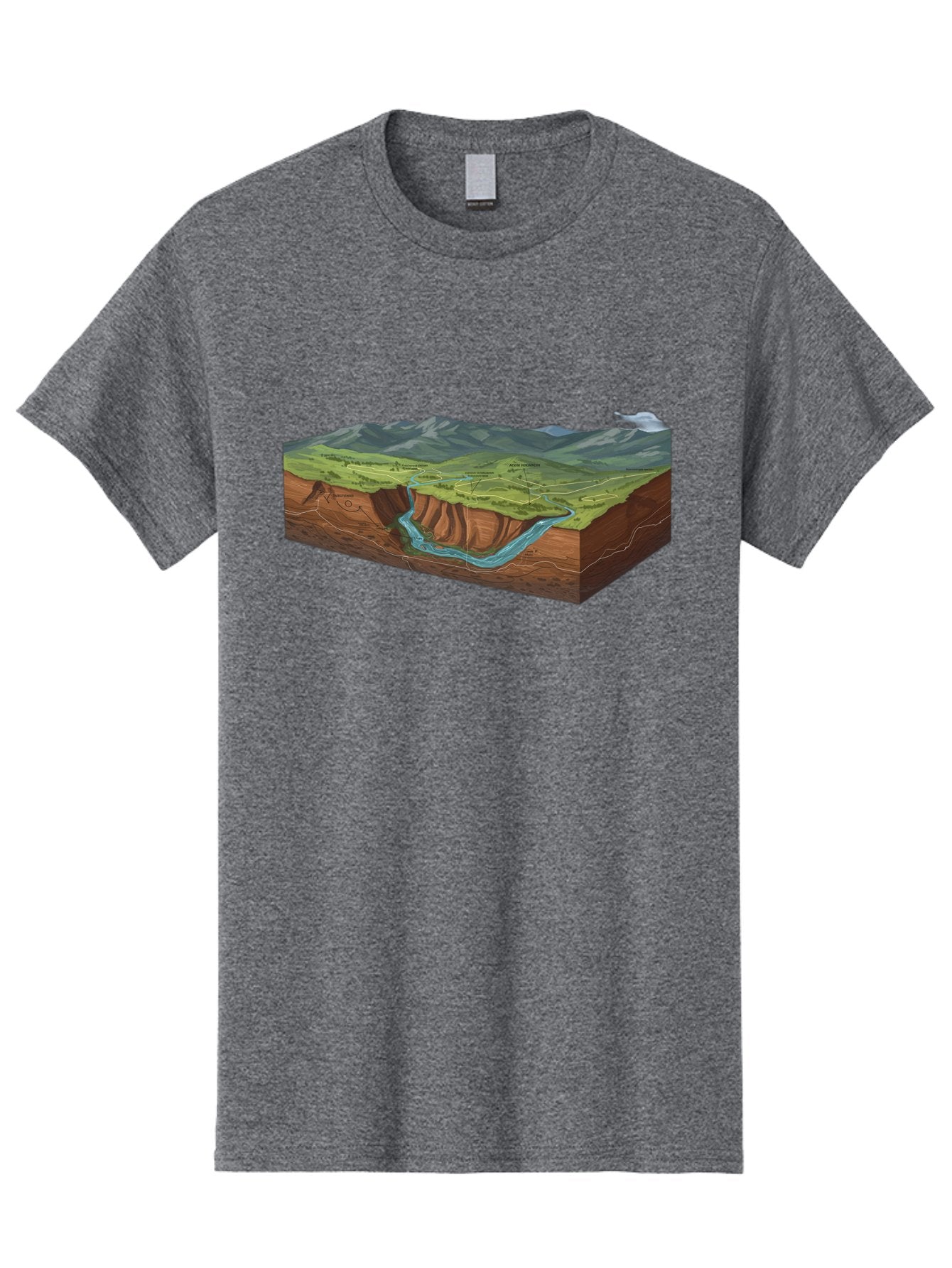 3D-Landscape-Cross-Section Men'S Graphic Tee, 100% Cotton, Comfortable Casual Summer Wear, Machine Washable, Vintage Camera, Old Camera, Antique Camera, Black Camera, Classic Photography, Photography Equipment, Nostalgic Device, Film Camera, Bag107