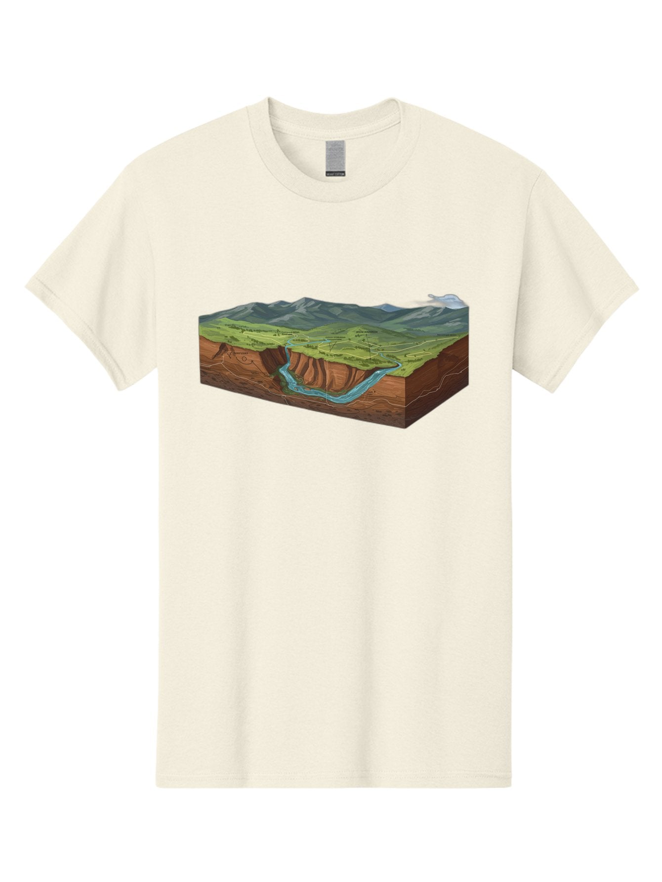 3D-Landscape-Cross-Section Men'S Graphic Tee, 100% Cotton, Comfortable Casual Summer Wear, Machine Washable, Vintage Camera, Old Camera, Antique Camera, Black Camera, Classic Photography, Photography Equipment, Nostalgic Device, Film Camera, Bag107 5