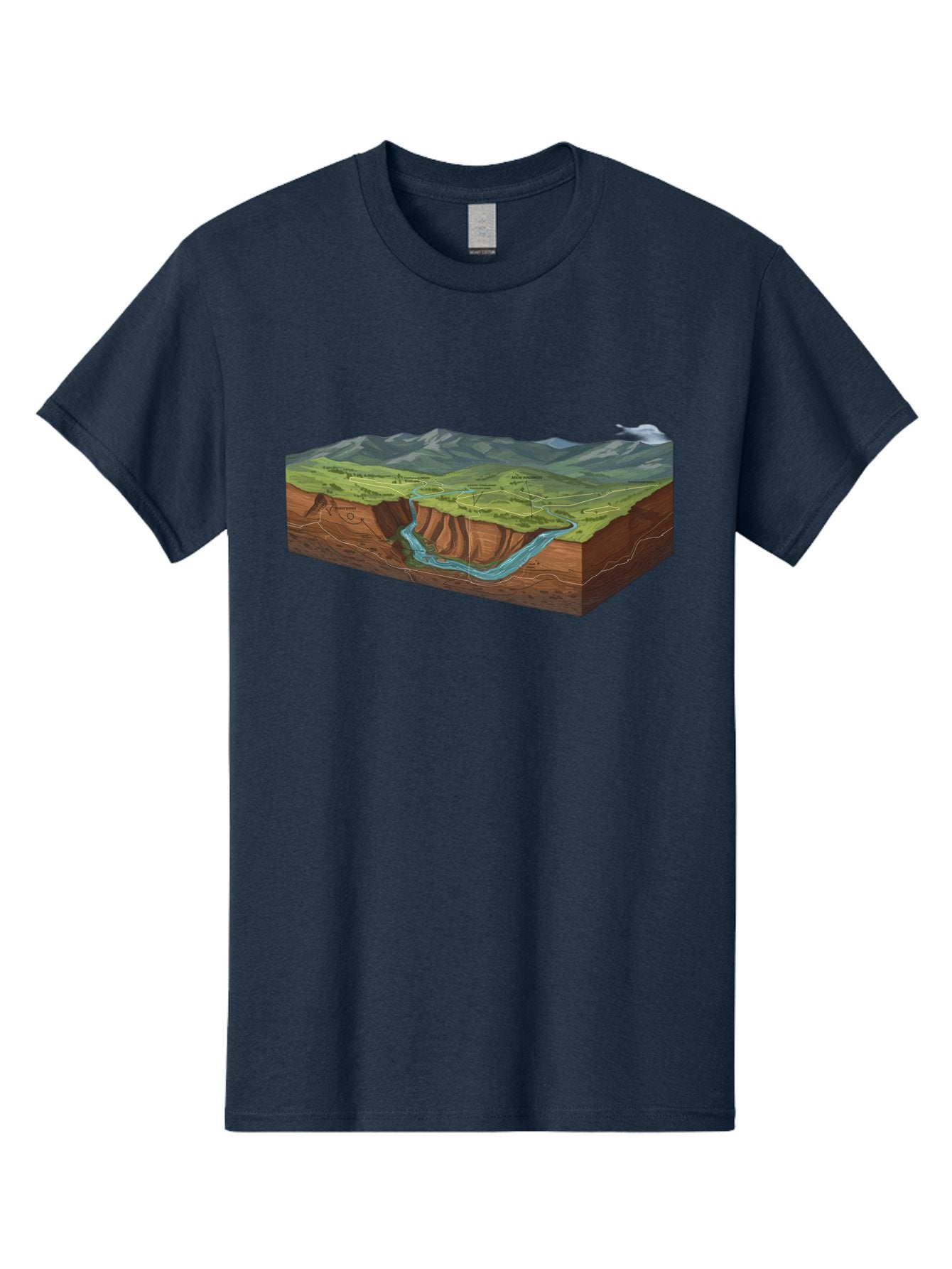 3D-Landscape-Cross-Section Men'S Graphic Tee, 100% Cotton, Comfortable Casual Summer Wear, Machine Washable, Vintage Camera, Old Camera, Antique Camera, Black Camera, Classic Photography, Photography Equipment, Nostalgic Device, Film Camera, Bag107 10