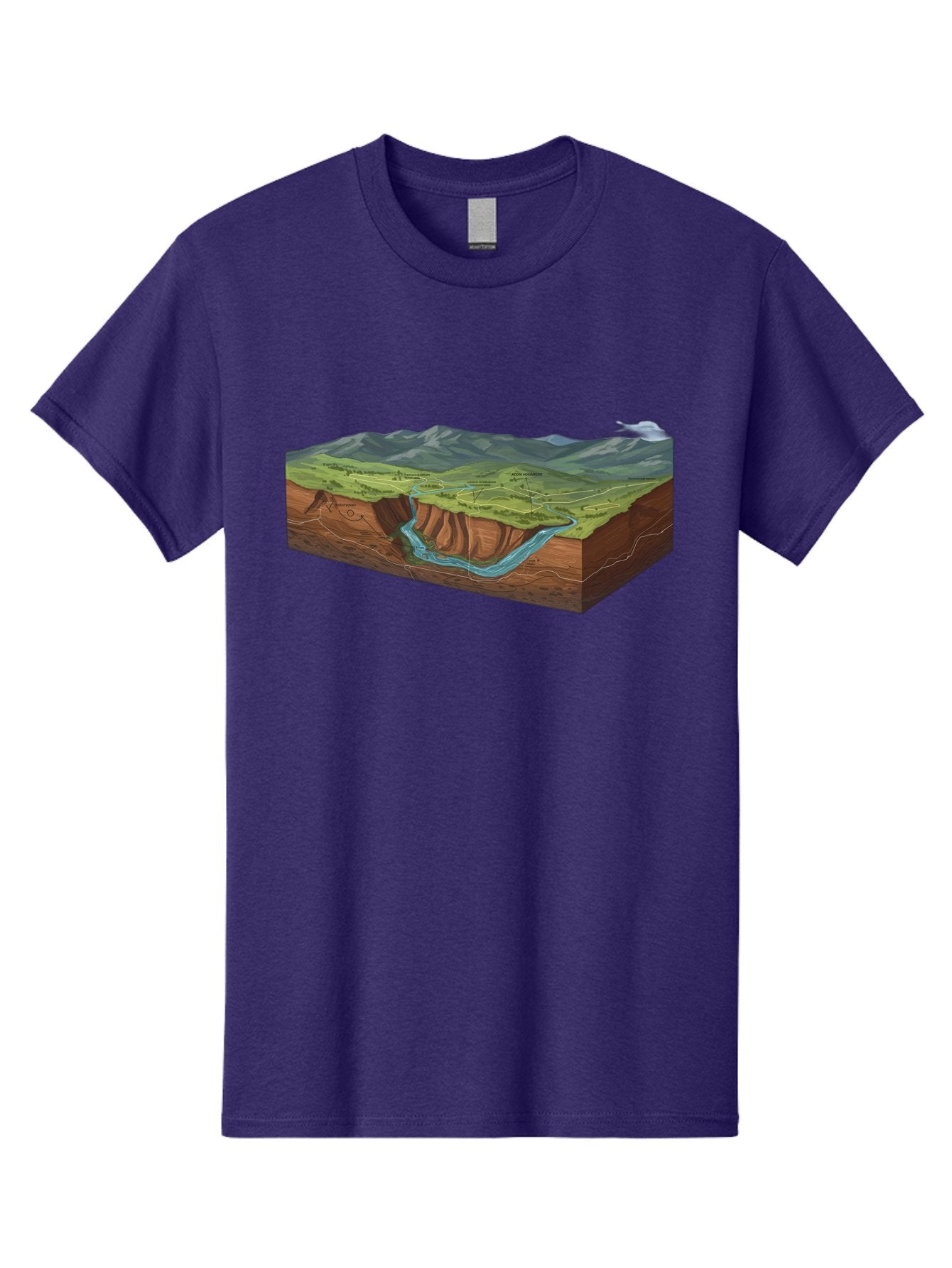 3D-Landscape-Cross-Section Men'S Graphic Tee, 100% Cotton, Comfortable Casual Summer Wear, Machine Washable, Vintage Camera, Old Camera, Antique Camera, Black Camera, Classic Photography, Photography Equipment, Nostalgic Device, Film Camera, Bag107 4