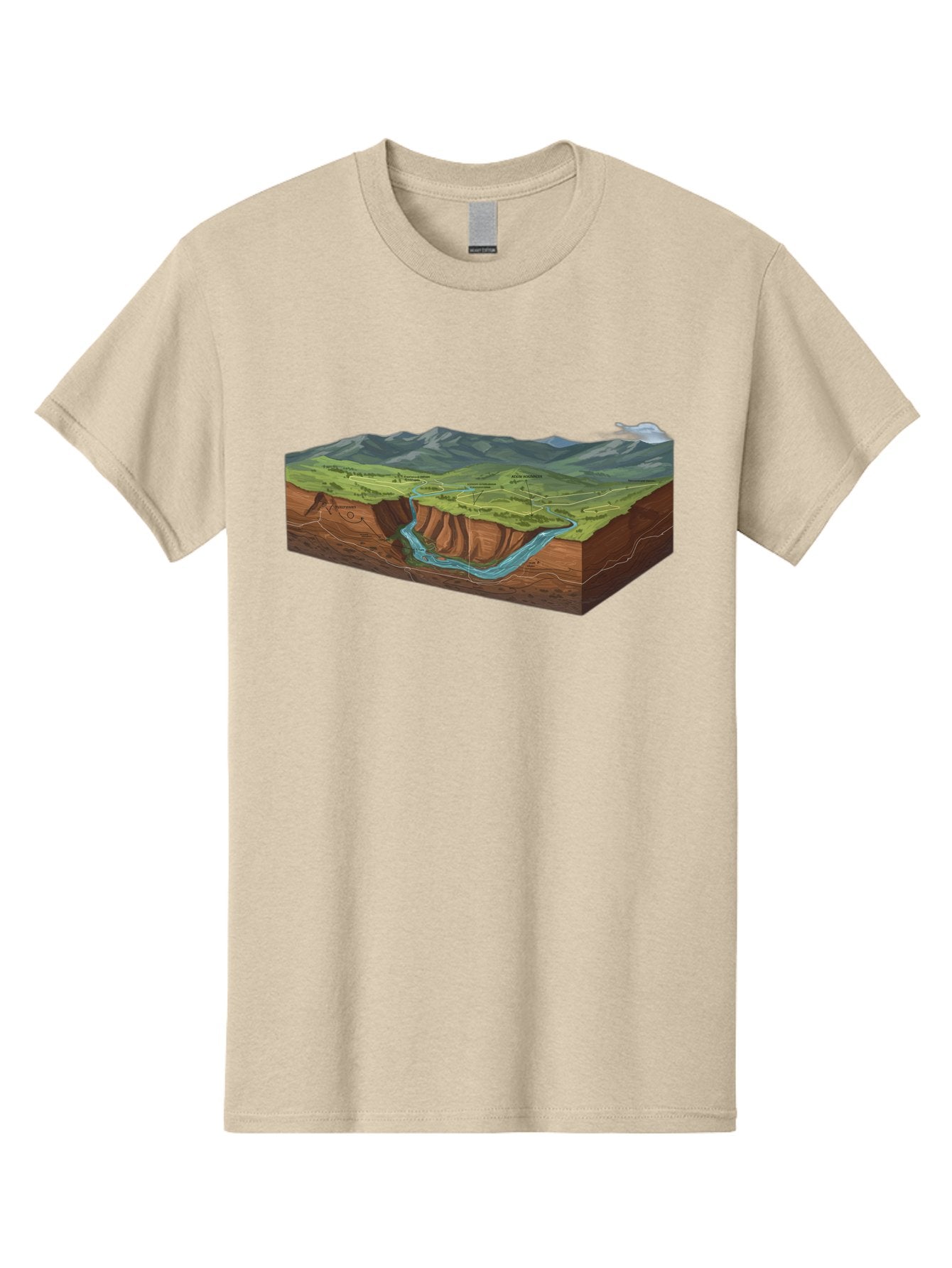 3D-Landscape-Cross-Section Men'S Graphic Tee, 100% Cotton, Comfortable Casual Summer Wear, Machine Washable, Vintage Camera, Old Camera, Antique Camera, Black Camera, Classic Photography, Photography Equipment, Nostalgic Device, Film Camera, Bag107 9