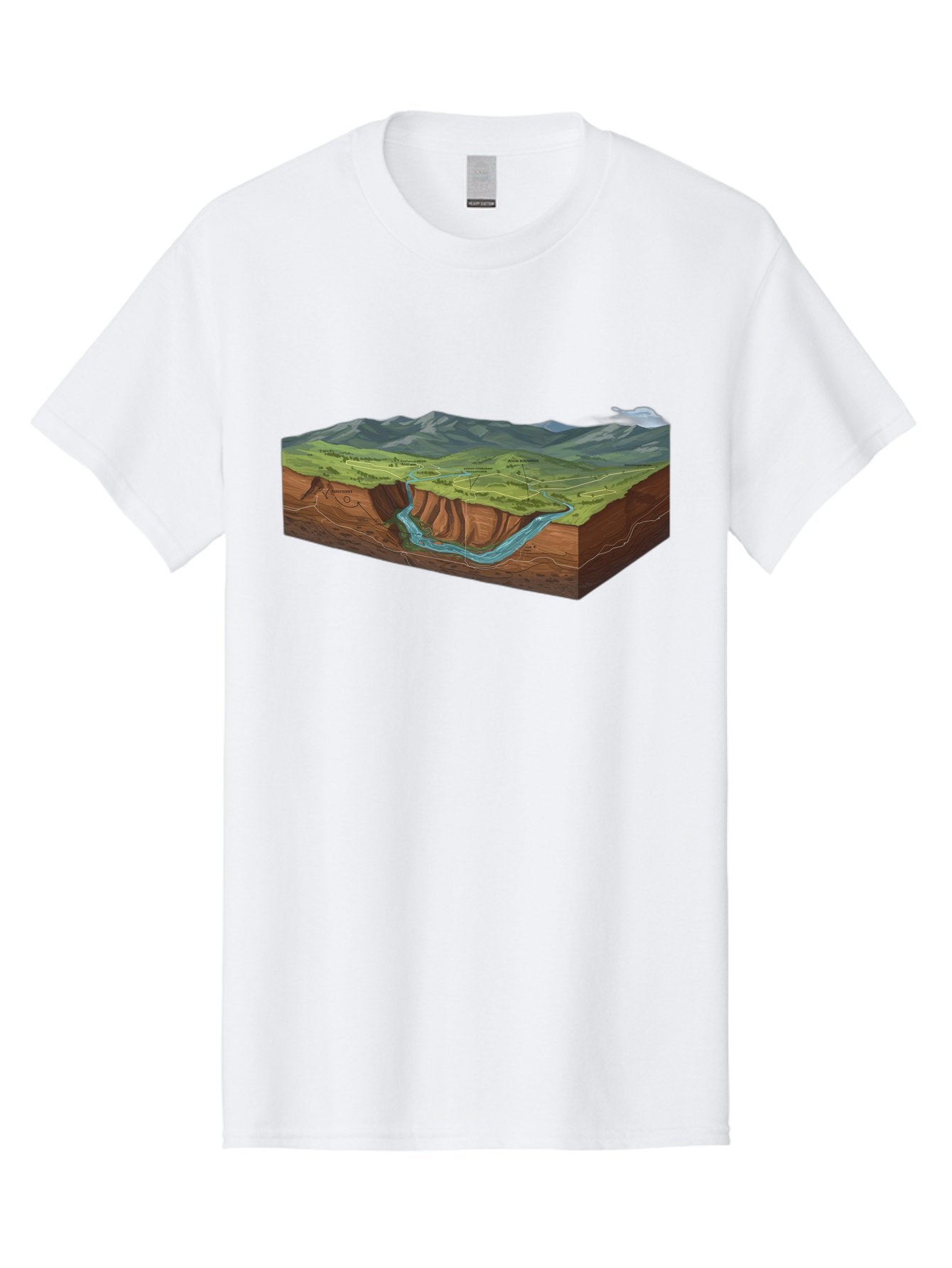3D-Landscape-Cross-Section Men'S Graphic Tee, 100% Cotton, Comfortable Casual Summer Wear, Machine Washable, Vintage Camera, Old Camera, Antique Camera, Black Camera, Classic Photography, Photography Equipment, Nostalgic Device, Film Camera, Bag107