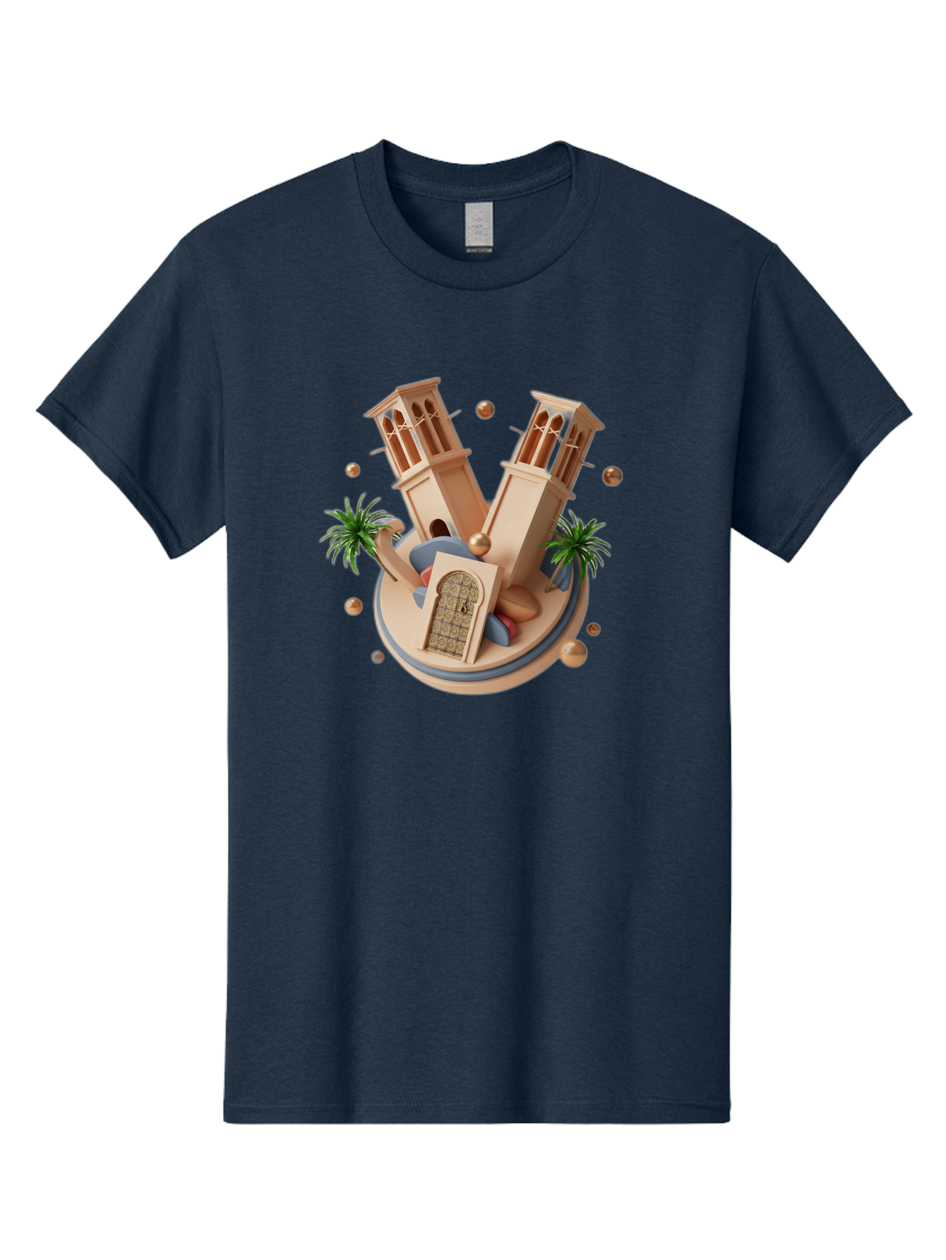 3D-Mosque-Towers Men'S Graphic Tee, 100% Cotton, Comfortable Casual Summer Wear, Machine Washable, Vintage Camera, Old Camera, Antique Camera, Black Camera, Classic Photography, Photography Equipment, Nostalgic Device, Film Camera, Camera Art Bag109