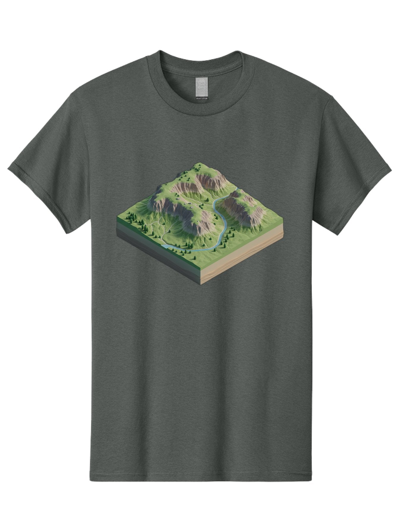 3D-Mountain-Landscape Men'S Graphic Tee, 100% Cotton, Comfortable Casual Summer Wear, Machine Washable, Vintage Camera, Old Camera, Antique Camera, Black Camera, Classic Photography, Photography Equipment, Nostalgic Device, Film Camera, Bag110 5