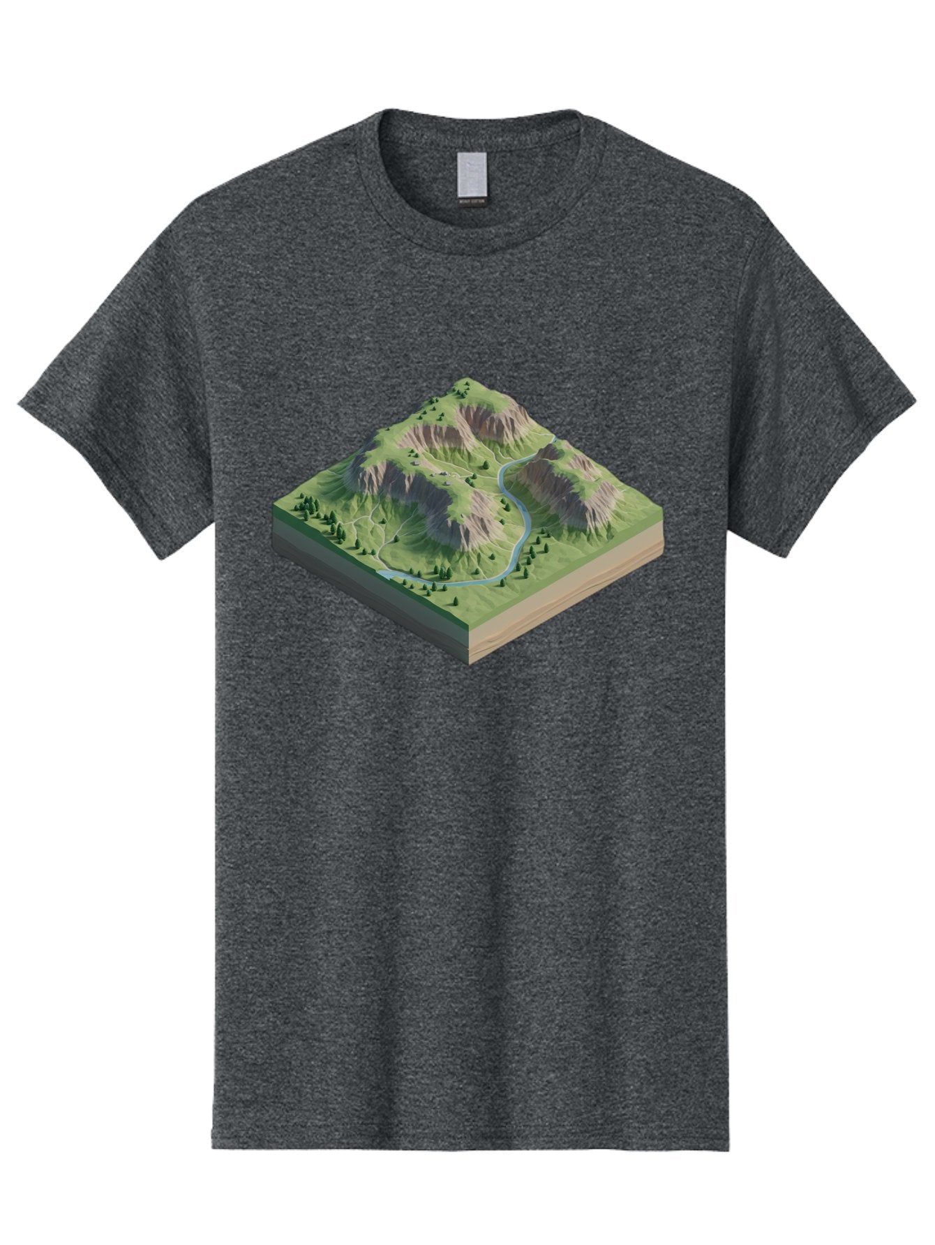 3D-Mountain-Landscape Men'S Graphic Tee, 100% Cotton, Comfortable Casual Summer Wear, Machine Washable, Vintage Camera, Old Camera, Antique Camera, Black Camera, Classic Photography, Photography Equipment, Nostalgic Device, Film Camera, Bag110 12
