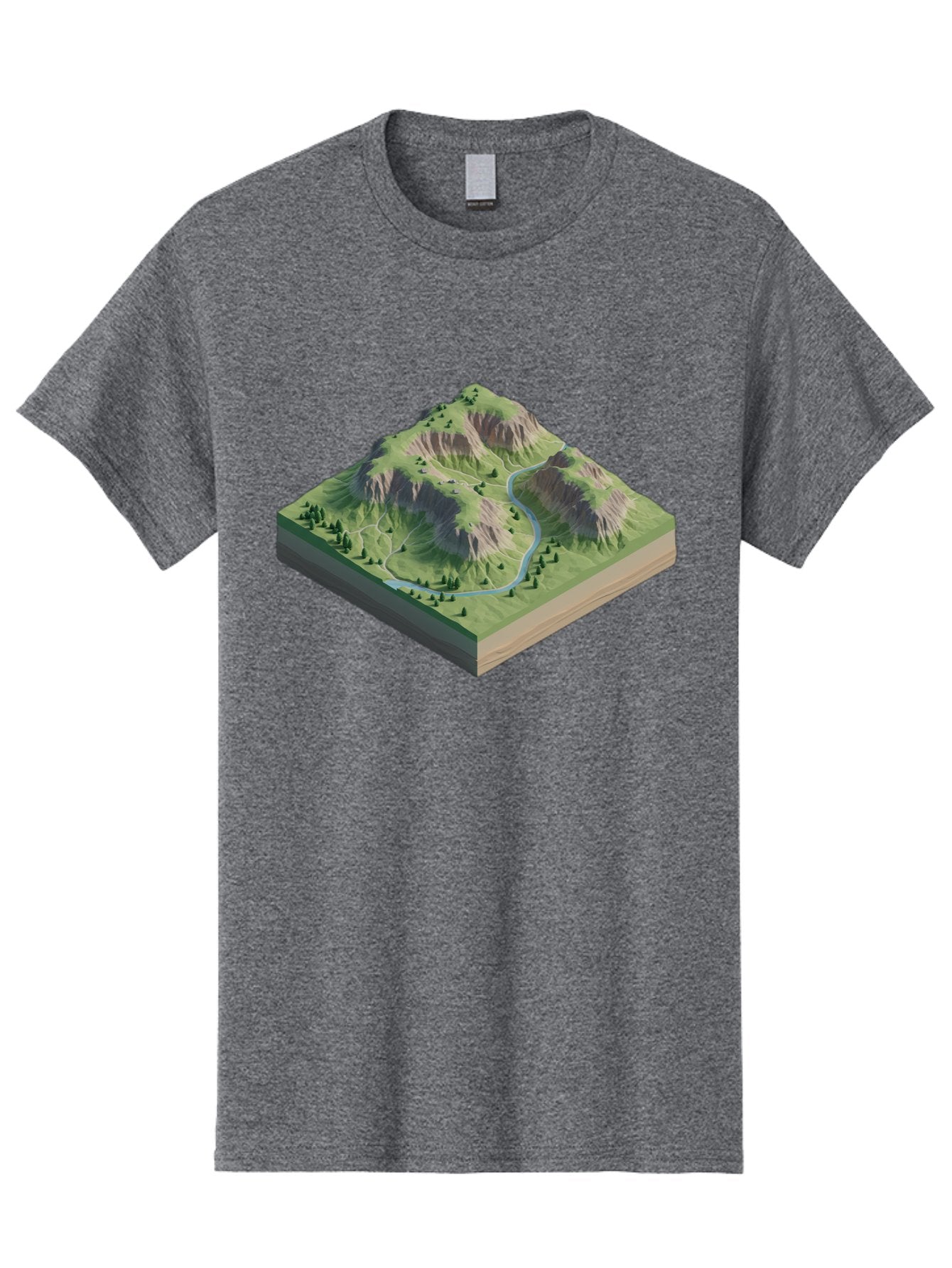 3D-Mountain-Landscape Men'S Graphic Tee, 100% Cotton, Comfortable Casual Summer Wear, Machine Washable, Vintage Camera, Old Camera, Antique Camera, Black Camera, Classic Photography, Photography Equipment, Nostalgic Device, Film Camera, Bag110 11