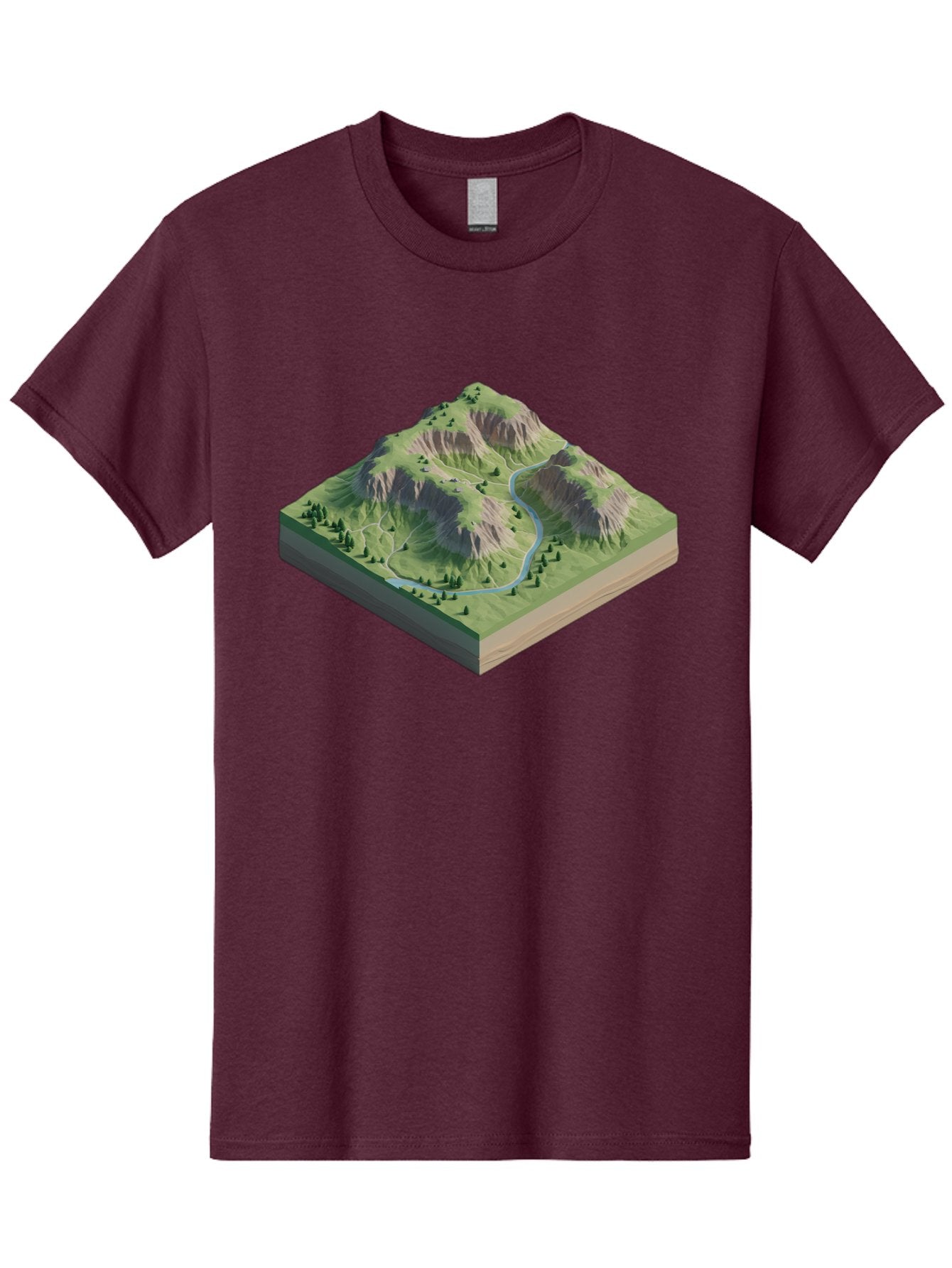 3D-Mountain-Landscape Men'S Graphic Tee, 100% Cotton, Comfortable Casual Summer Wear, Machine Washable, Vintage Camera, Old Camera, Antique Camera, Black Camera, Classic Photography, Photography Equipment, Nostalgic Device, Film Camera, Bag110 13