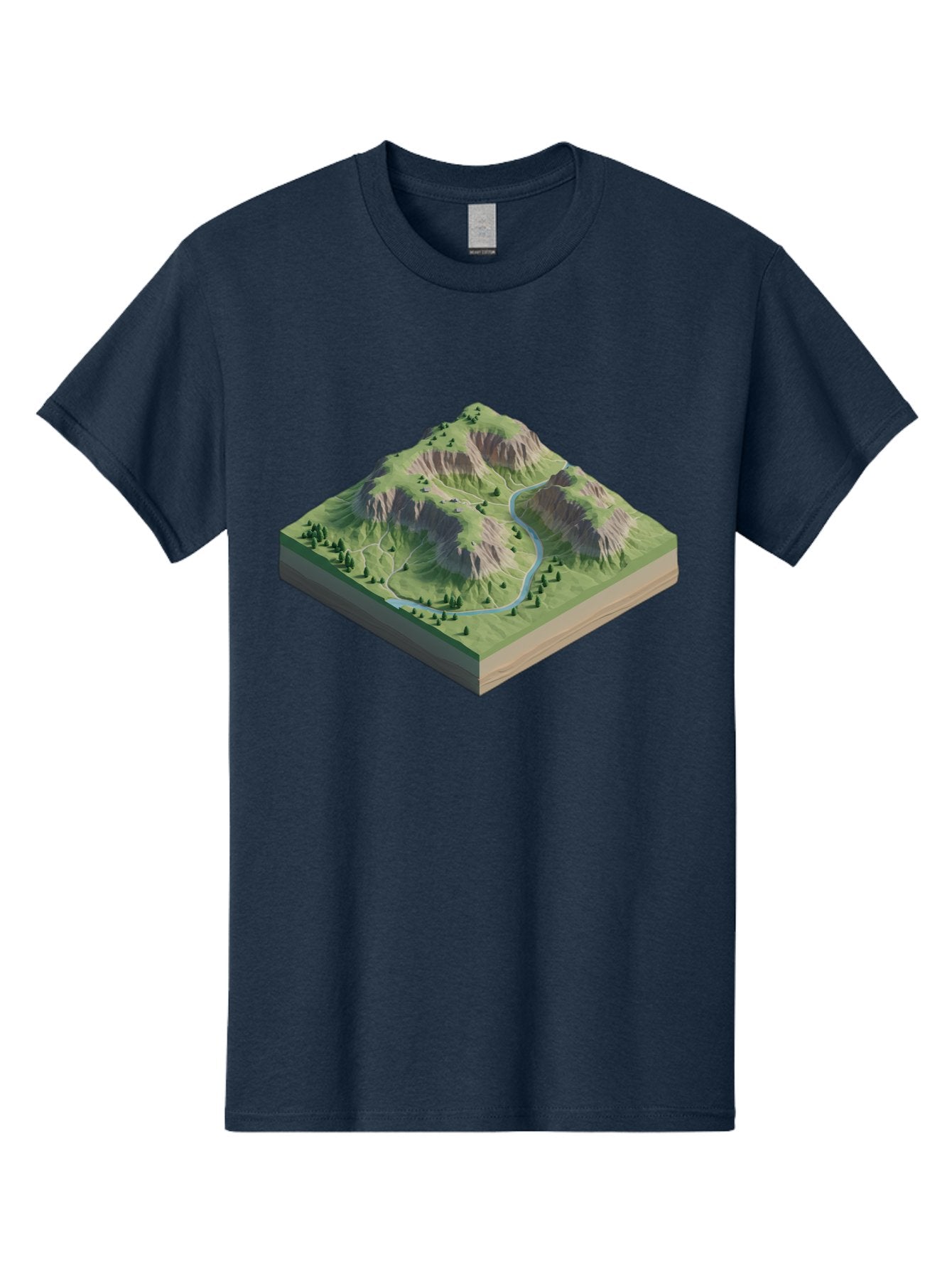 3D-Mountain-Landscape Men'S Graphic Tee, 100% Cotton, Comfortable Casual Summer Wear, Machine Washable, Vintage Camera, Old Camera, Antique Camera, Black Camera, Classic Photography, Photography Equipment, Nostalgic Device, Film Camera, Bag110 15