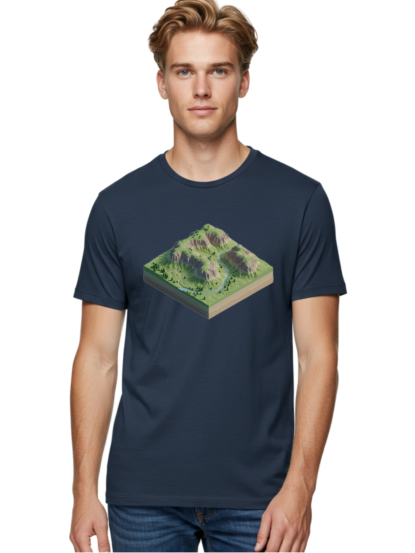 3D-Mountain-Landscape Men'S Graphic Tee, 100% Cotton, Comfortable Casual Summer Wear, Machine Washable, Vintage Camera, Old Camera, Antique Camera, Black Camera, Classic Photography, Photography Equipment, Nostalgic Device, Film Camera, Bag110 16