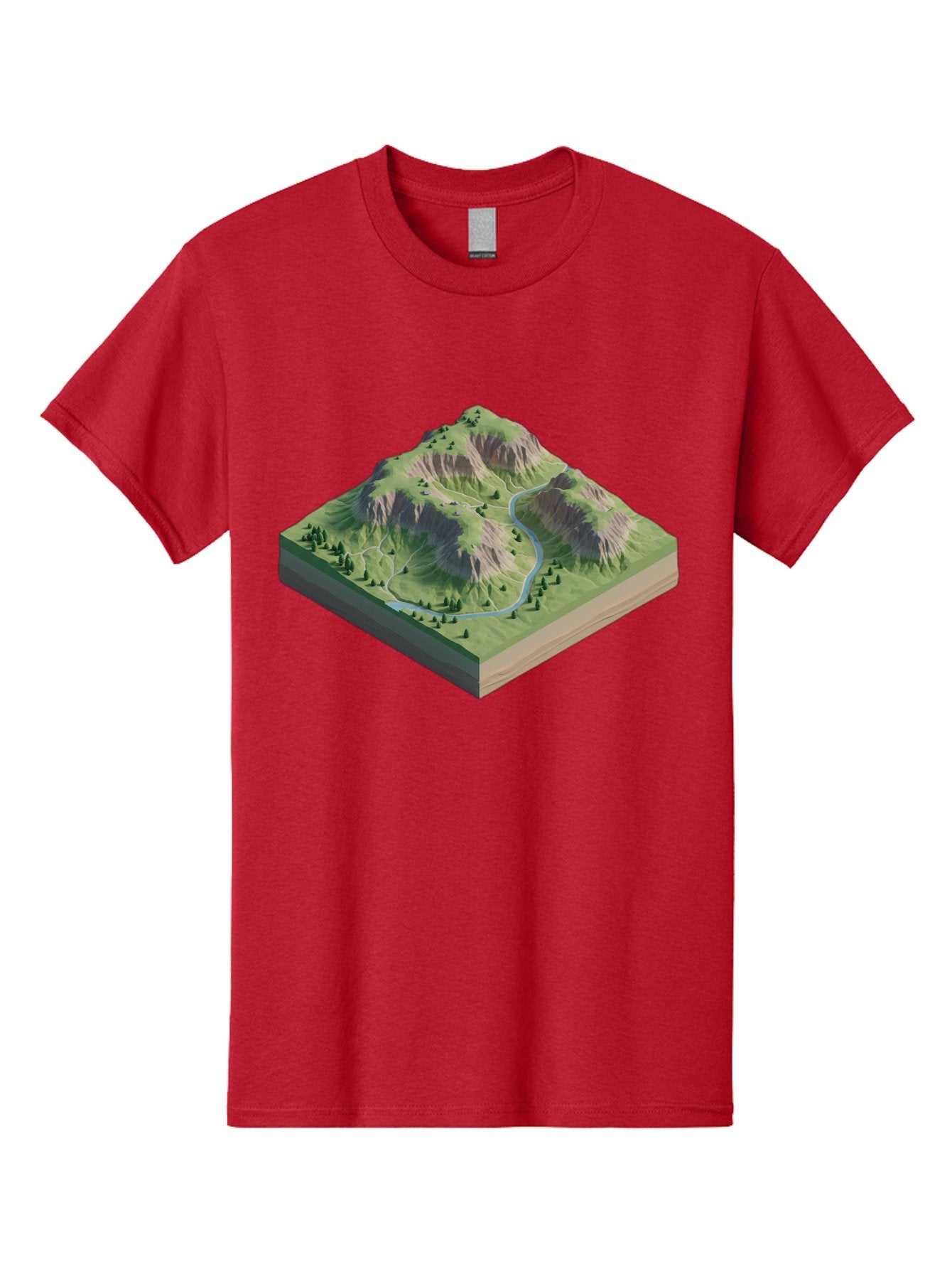 3D-Mountain-Landscape Men'S Graphic Tee, 100% Cotton, Comfortable Casual Summer Wear, Machine Washable, Vintage Camera, Old Camera, Antique Camera, Black Camera, Classic Photography, Photography Equipment, Nostalgic Device, Film Camera, Bag110 6