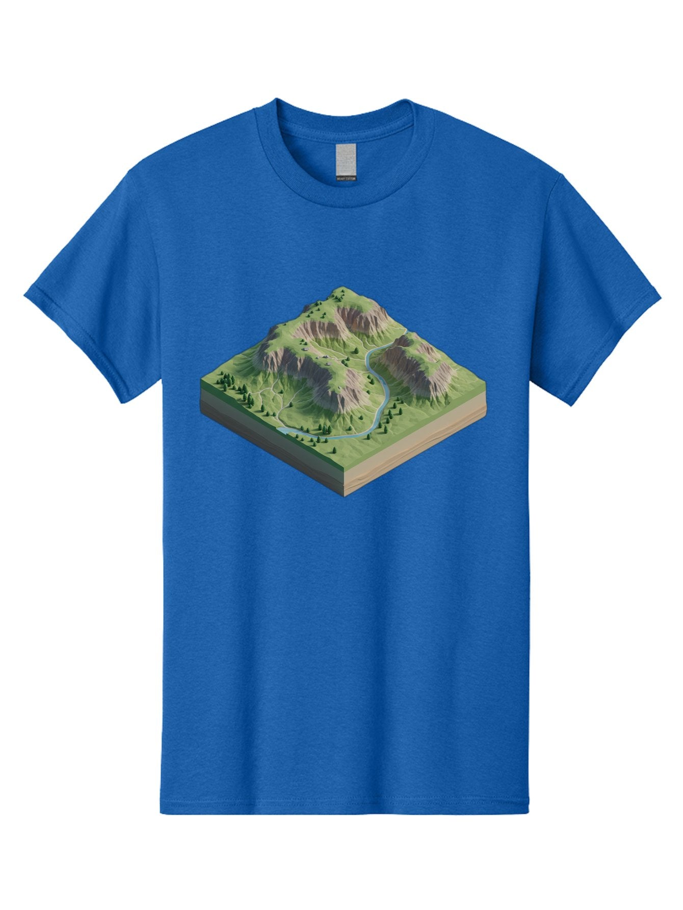 3D-Mountain-Landscape Men'S Graphic Tee, 100% Cotton, Comfortable Casual Summer Wear, Machine Washable, Vintage Camera, Old Camera, Antique Camera, Black Camera, Classic Photography, Photography Equipment, Nostalgic Device, Film Camera, Bag110 9