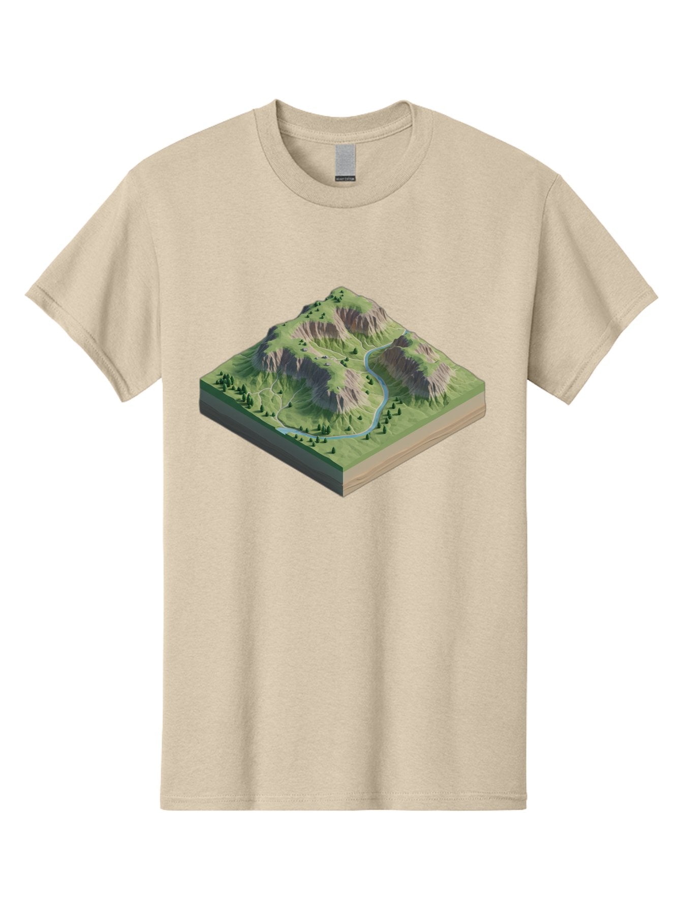 3D-Mountain-Landscape Men'S Graphic Tee, 100% Cotton, Comfortable Casual Summer Wear, Machine Washable, Vintage Camera, Old Camera, Antique Camera, Black Camera, Classic Photography, Photography Equipment, Nostalgic Device, Film Camera, Bag110