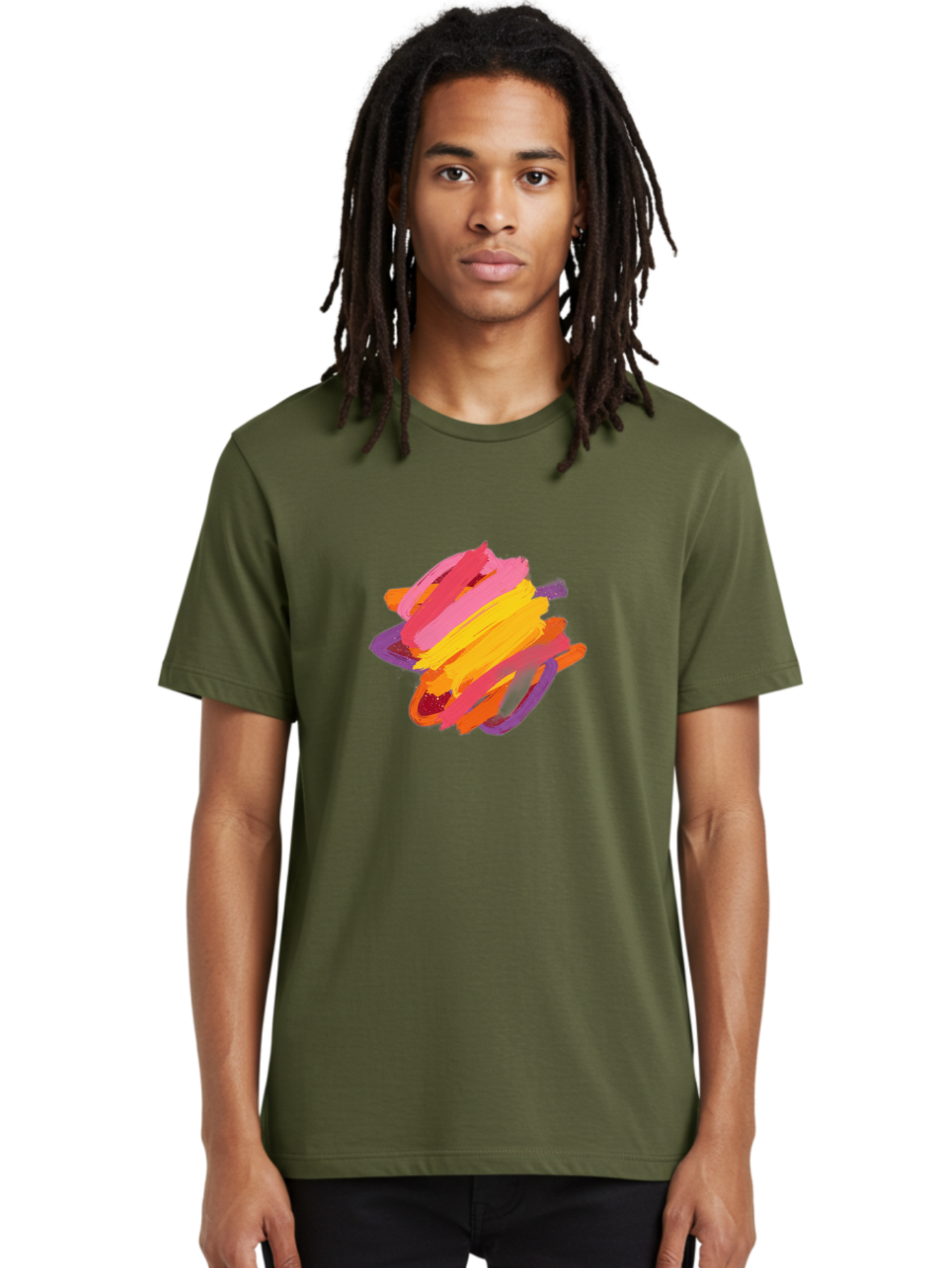 Abstract-Brush-Stroke Men'S Graphic Tee, 100% Cotton, Comfortable Casual Summer Wear, Machine Washable, Vintage Camera, Old Camera, Antique Camera, Black Camera, Classic Photography, Photography Equipment, Nostalgic Device, Film Camera, Bag122 30