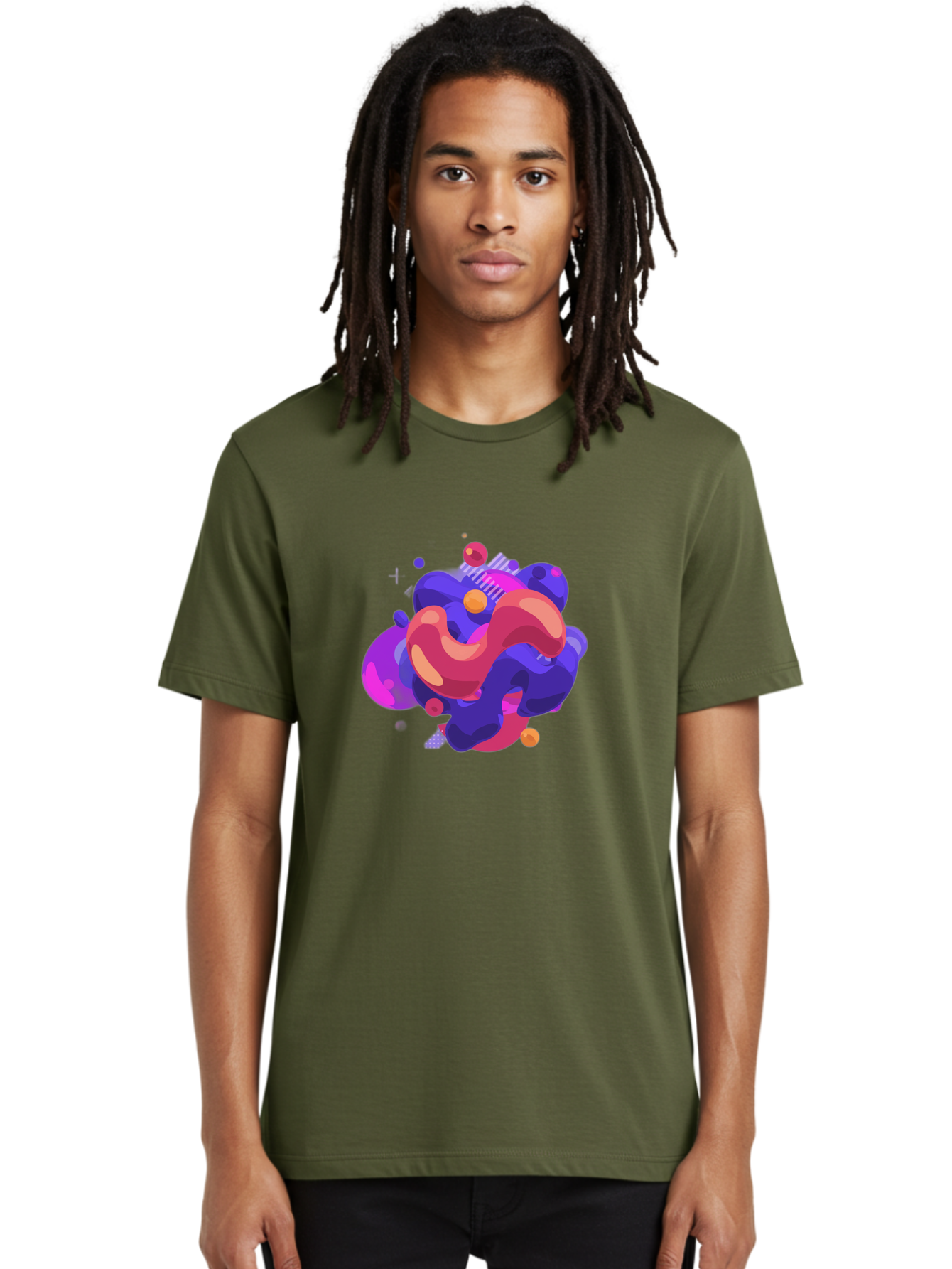 Abstract-Fluid-Shapes Men'S Graphic Tee, 100% Cotton, Comfortable Casual Summer Wear, Machine Washable, Vintage Camera, Old Camera, Antique Camera, Black Camera, Classic Photography, Photography Equipment, Nostalgic Device, Film Camera, Bag124 18