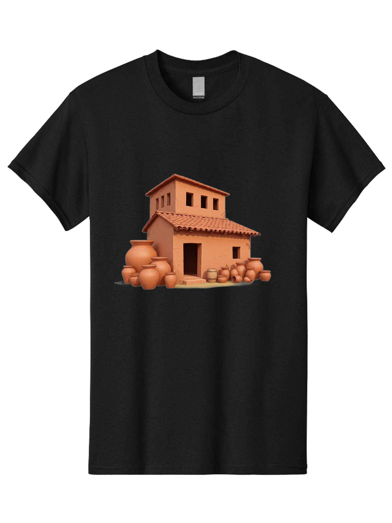 Adobe-House-1 Men'S Graphic Tee, 100% Cotton, Comfortable Casual Summer Wear, Machine Washable, Vintage Camera, Old Camera, Antique Camera, Black Camera, Classic Photography, Photography Equipment, Nostalgic Device, Film Camera, Camera Art Bag127 15