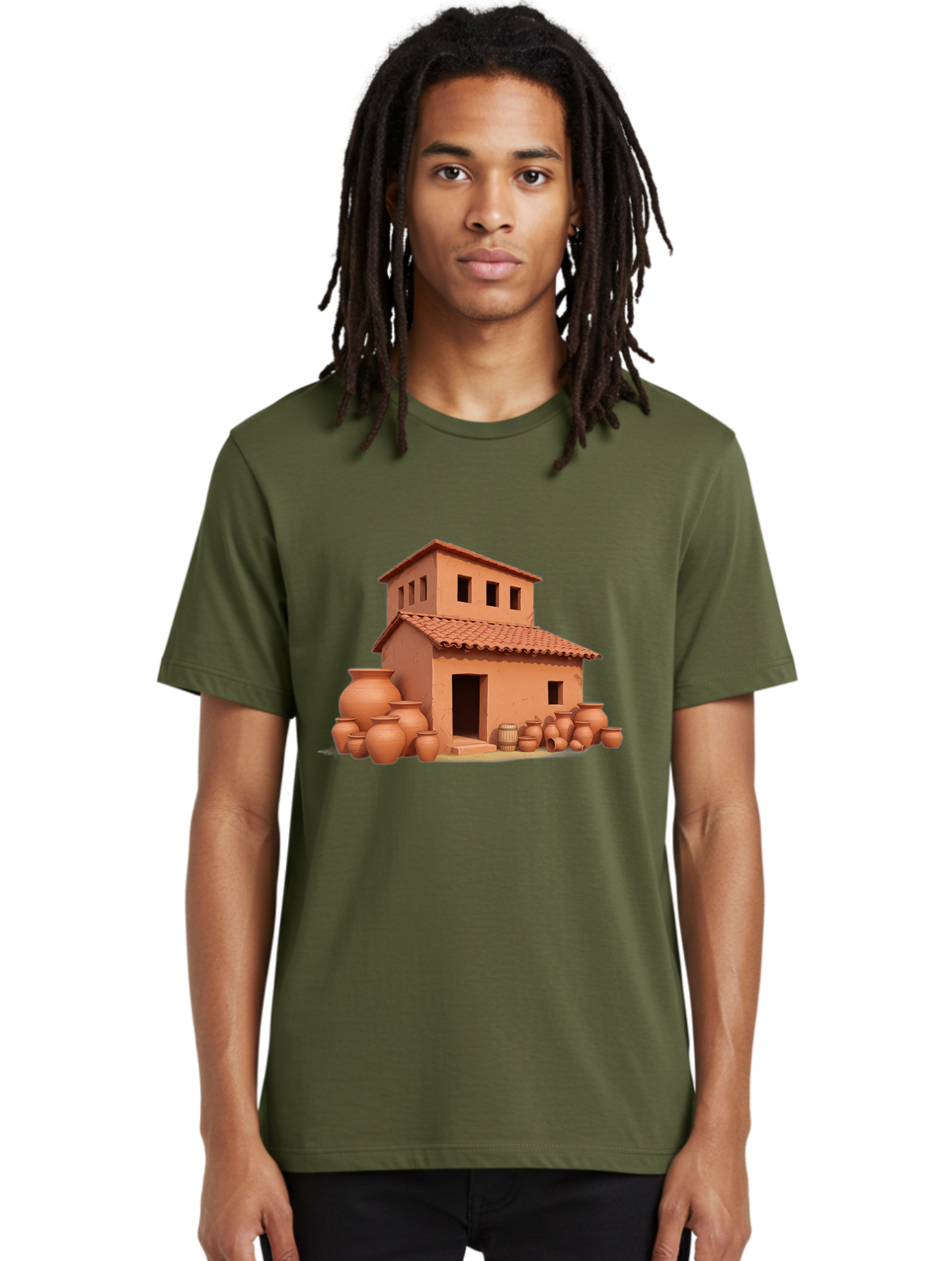 Adobe-House-1 Men'S Graphic Tee, 100% Cotton, Comfortable Casual Summer Wear, Machine Washable, Vintage Camera, Old Camera, Antique Camera, Black Camera, Classic Photography, Photography Equipment, Nostalgic Device, Film Camera, Camera Art Bag127 20