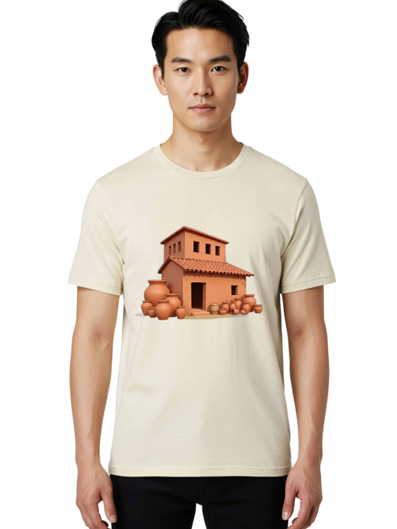Adobe-House-1 Men'S Graphic Tee, 100% Cotton, Comfortable Casual Summer Wear, Machine Washable, Vintage Camera, Old Camera, Antique Camera, Black Camera, Classic Photography, Photography Equipment, Nostalgic Device, Film Camera, Camera Art Bag127 17