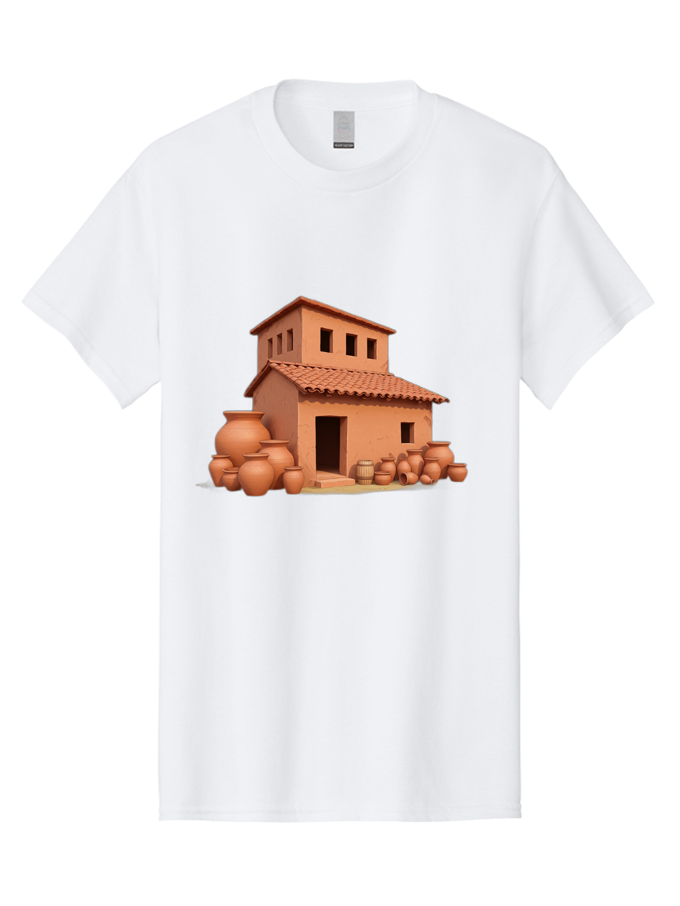 Adobe-House-1 Men'S Graphic Tee, 100% Cotton, Comfortable Casual Summer Wear, Machine Washable, Vintage Camera, Old Camera, Antique Camera, Black Camera, Classic Photography, Photography Equipment, Nostalgic Device, Film Camera, Camera Art Bag127 4