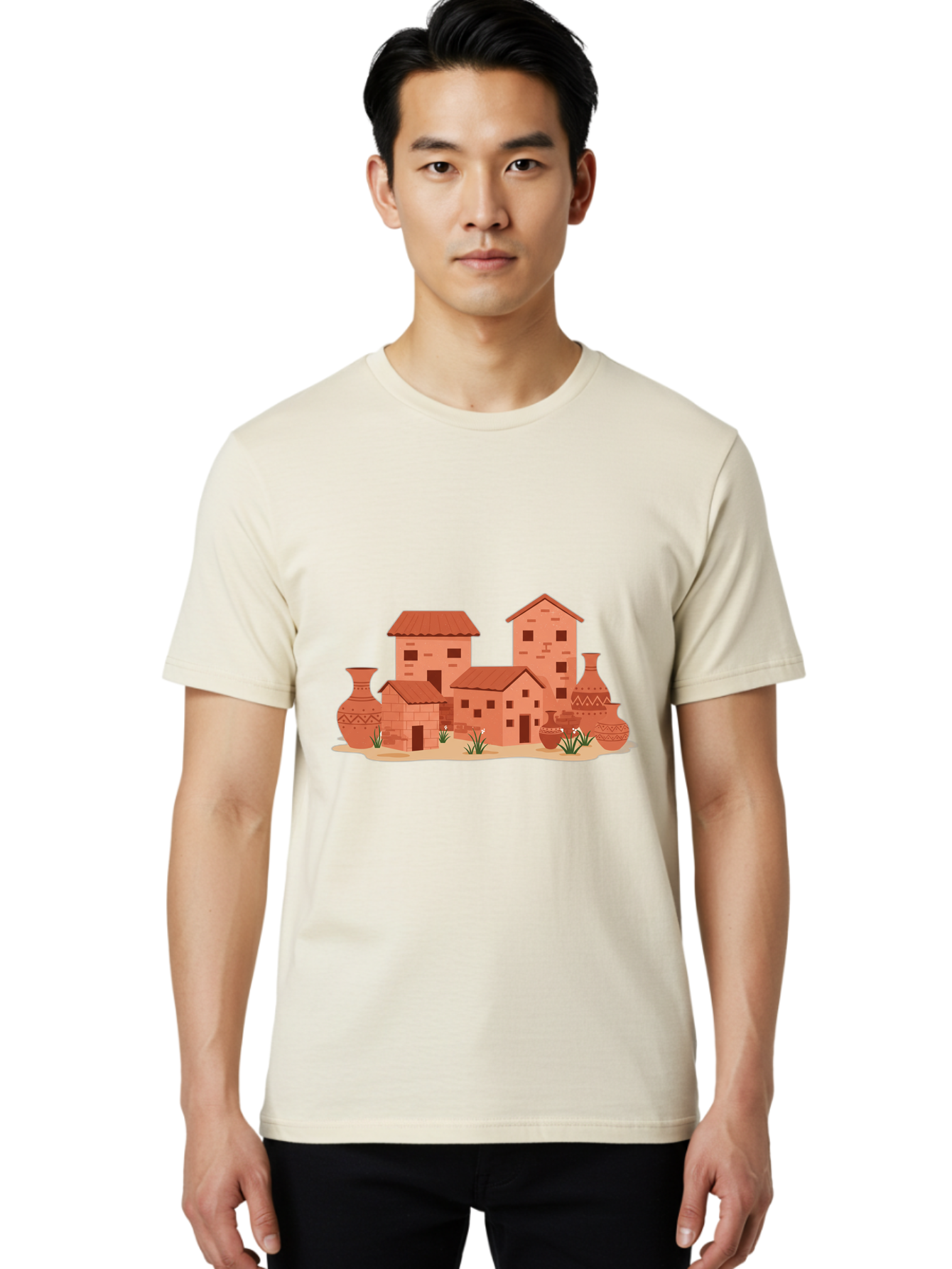 Adobe-Village Men'S Graphic Tee, 100% Cotton, Comfortable Casual Summer Wear, Machine Washable, Vintage Camera, Old Camera, Antique Camera, Black Camera, Classic Photography, Photography Equipment, Nostalgic Device, Film Camera, Camera Art Bag129 28