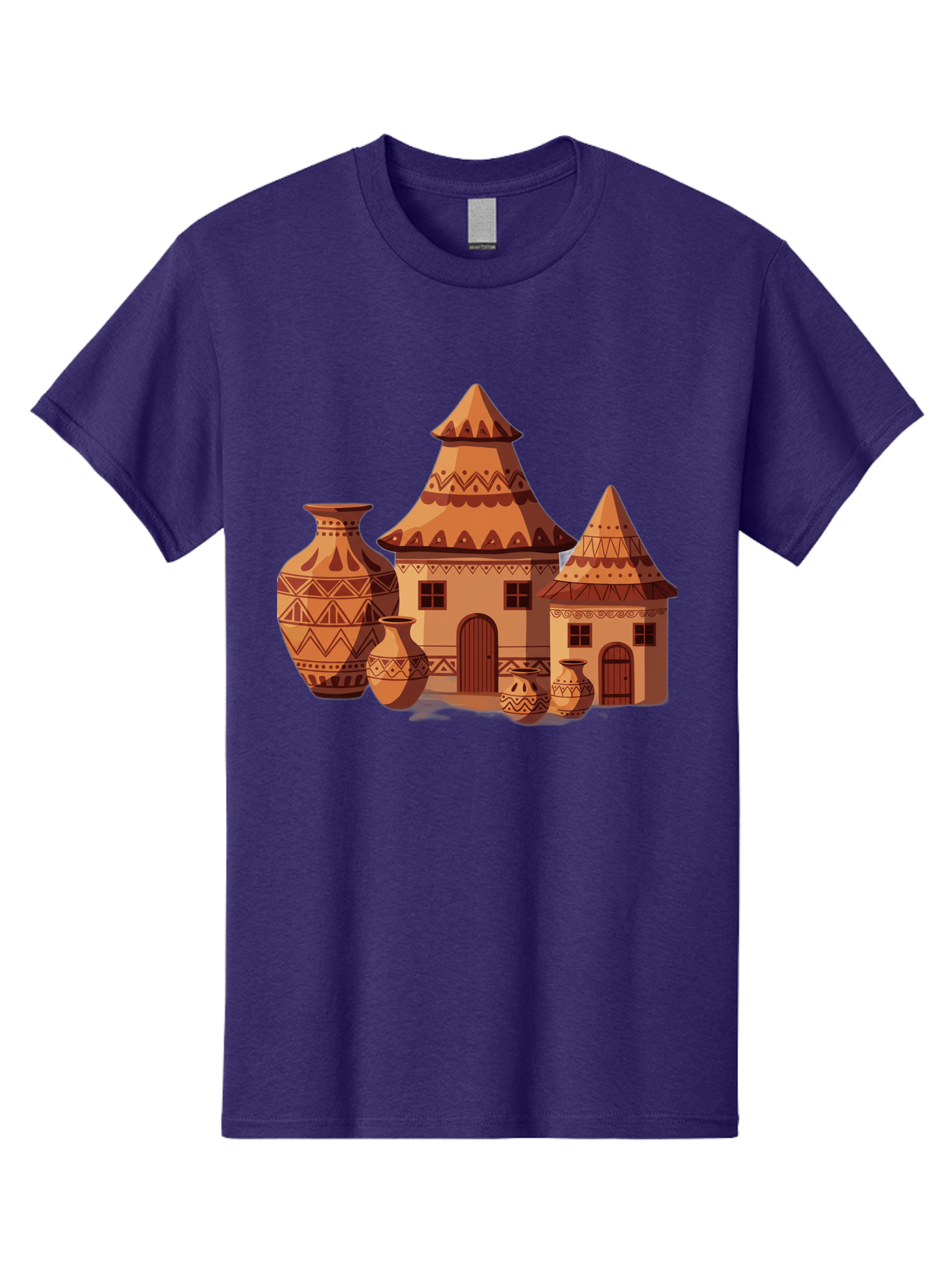 African-Huts-And-Vases Men'S Graphic Tee, 100% Cotton, Comfortable Casual Summer Wear, Machine Washable, Vintage Camera, Old Camera, Antique Camera, Black Camera, Classic Photography, Photography Equipment, Nostalgic Device, Film Camera, Bag130 14
