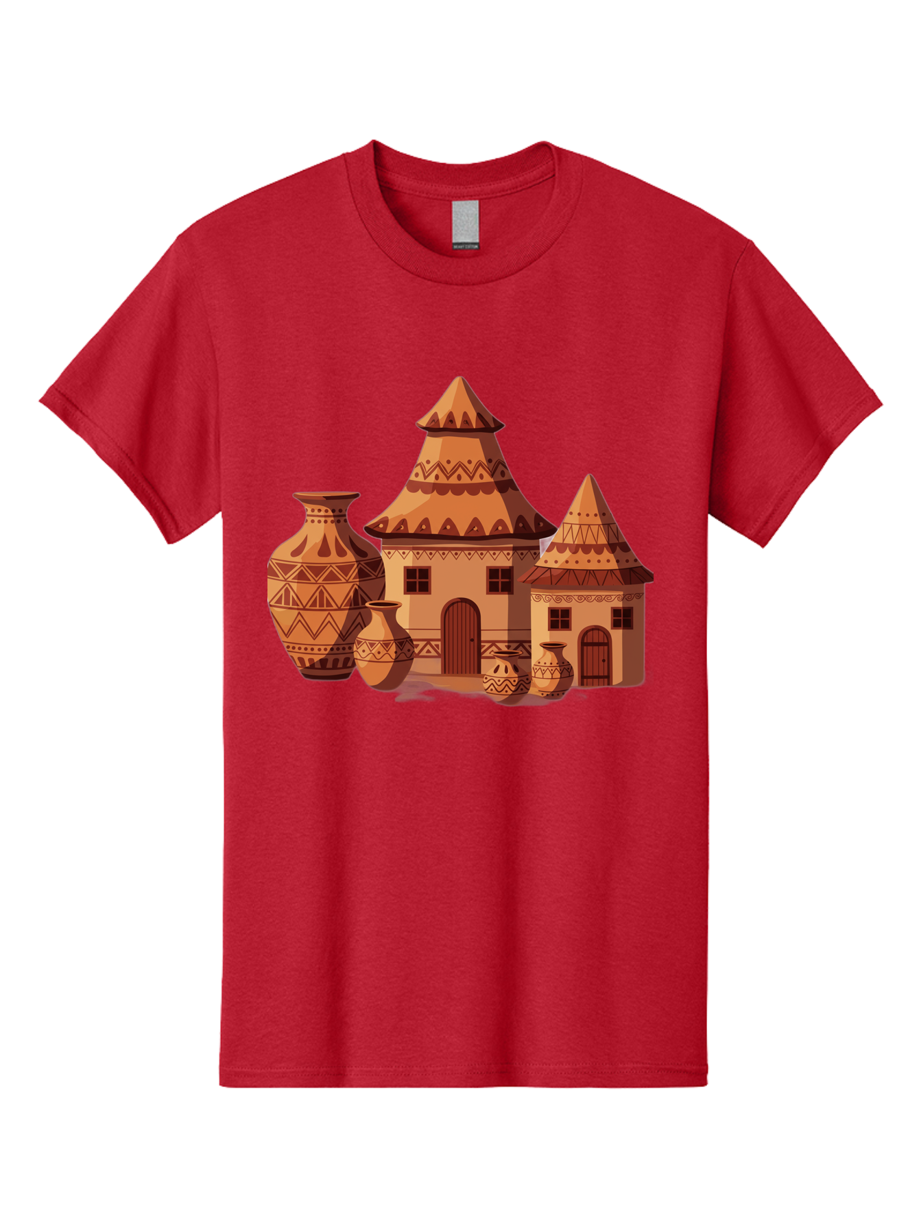 African-Huts-And-Vases Men'S Graphic Tee, 100% Cotton, Comfortable Casual Summer Wear, Machine Washable, Vintage Camera, Old Camera, Antique Camera, Black Camera, Classic Photography, Photography Equipment, Nostalgic Device, Film Camera, Bag130 11