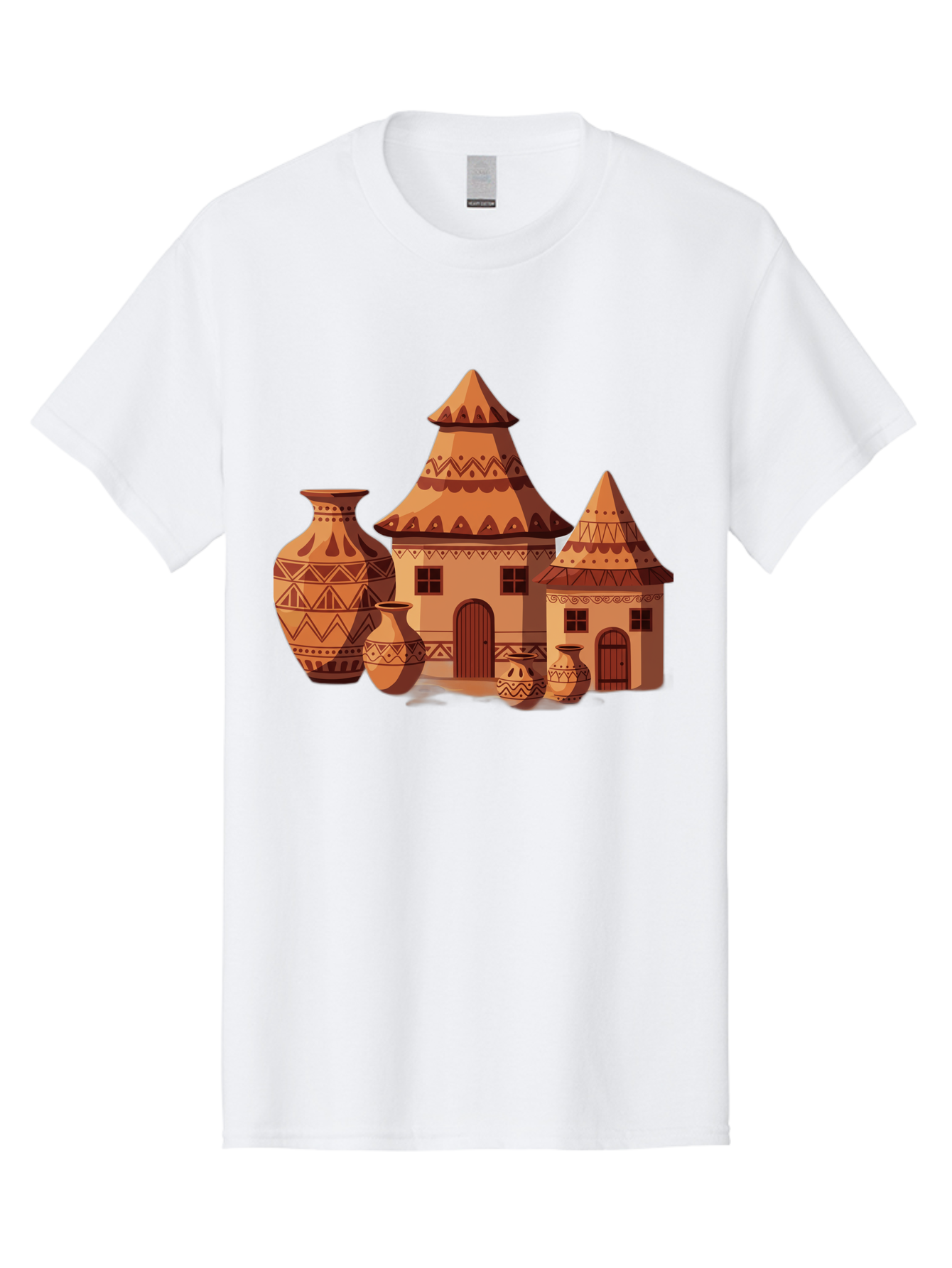 African-Huts-And-Vases Men'S Graphic Tee, 100% Cotton, Comfortable Casual Summer Wear, Machine Washable, Vintage Camera, Old Camera, Antique Camera, Black Camera, Classic Photography, Photography Equipment, Nostalgic Device, Film Camera, Bag130 9