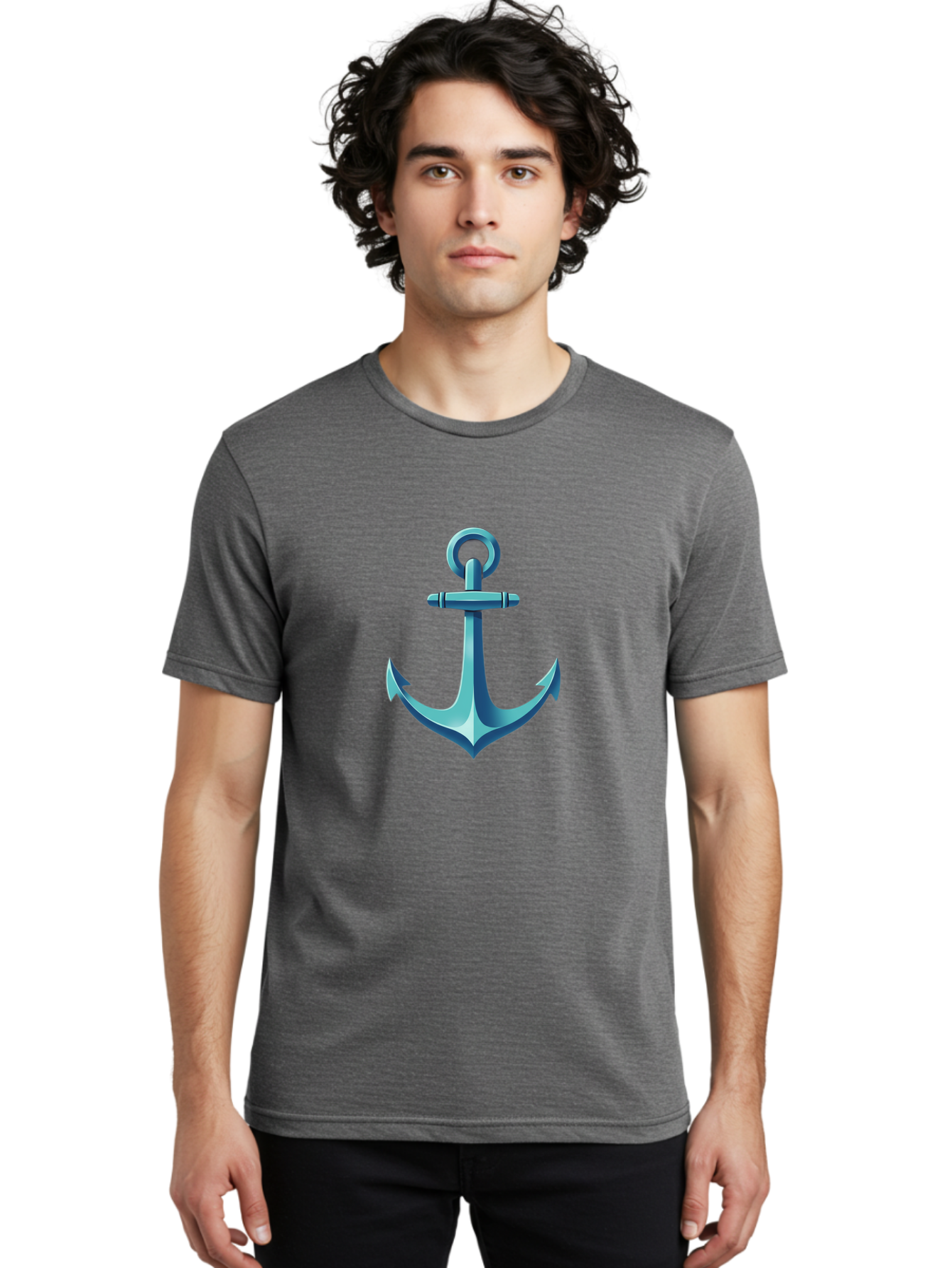 Anchor Men'S Graphic Tee, 100% Cotton, Comfortable Casual Summer Wear, Machine Washable, Vintage Camera, Old Camera, Antique Camera, Black Camera, Classic Photography, Photography Equipment, Nostalgic Device, Film Camera, Camera Art Bag132 22