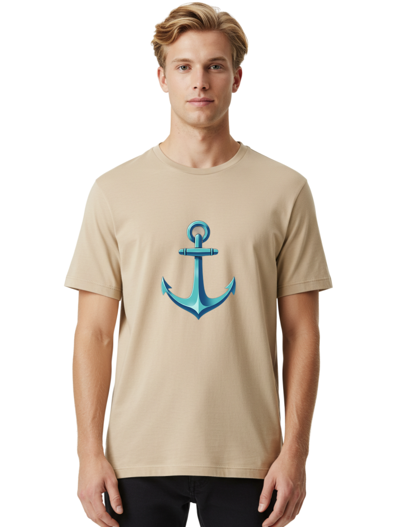 Anchor Men'S Graphic Tee, 100% Cotton, Comfortable Casual Summer Wear, Machine Washable, Vintage Camera, Old Camera, Antique Camera, Black Camera, Classic Photography, Photography Equipment, Nostalgic Device, Film Camera, Camera Art Bag132 21
