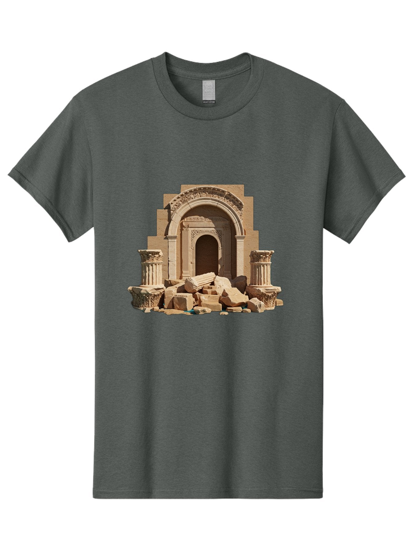 Ancient-Archway-Ruins Men'S Graphic Tee, 100% Cotton, Comfortable Casual Summer Wear, Machine Washable, Vintage Camera, Old Camera, Antique Camera, Black Camera, Classic Photography, Photography Equipment, Nostalgic Device, Film Camera, Bag133 12