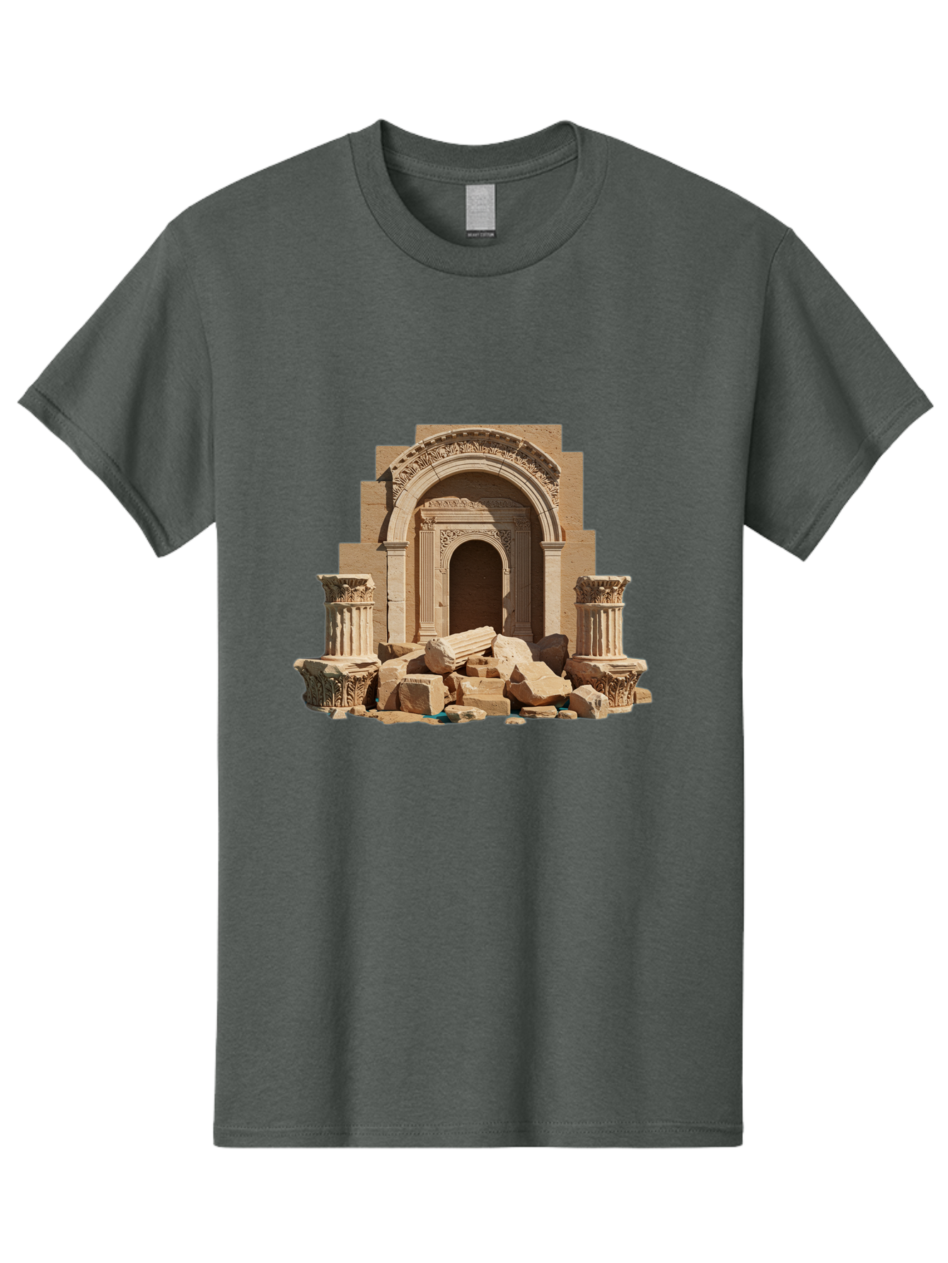 Ancient-Archway-Ruins Men'S Graphic Tee, 100% Cotton, Comfortable Casual Summer Wear, Machine Washable, Vintage Camera, Old Camera, Antique Camera, Black Camera, Classic Photography, Photography Equipment, Nostalgic Device, Film Camera, Bag133 3