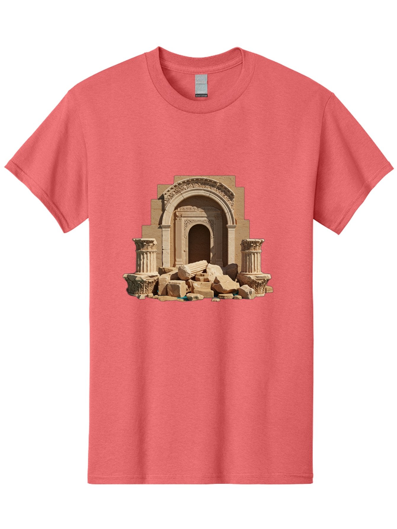 Ancient-Archway-Ruins Men'S Graphic Tee, 100% Cotton, Comfortable Casual Summer Wear, Machine Washable, Vintage Camera, Old Camera, Antique Camera, Black Camera, Classic Photography, Photography Equipment, Nostalgic Device, Film Camera, Bag133 9