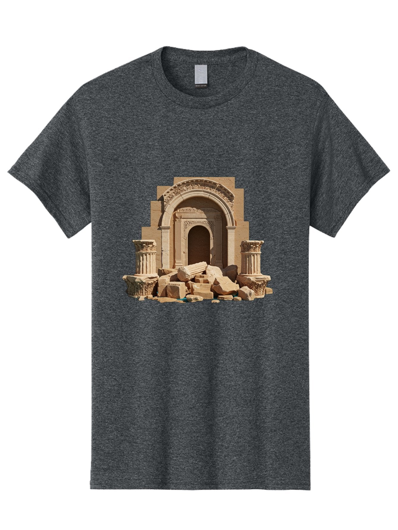 Ancient-Archway-Ruins Men'S Graphic Tee, 100% Cotton, Comfortable Casual Summer Wear, Machine Washable, Vintage Camera, Old Camera, Antique Camera, Black Camera, Classic Photography, Photography Equipment, Nostalgic Device, Film Camera, Bag133 8